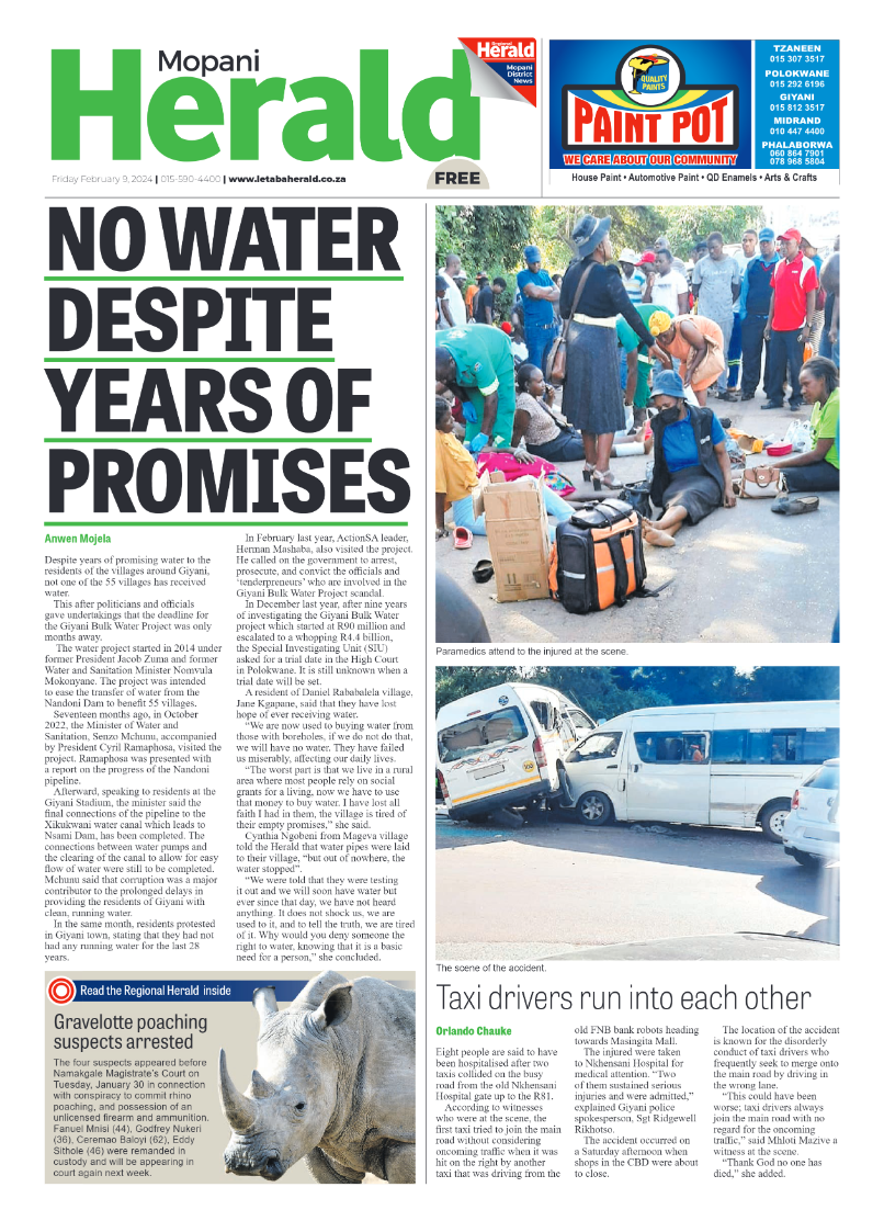 Mopani Herald page 1