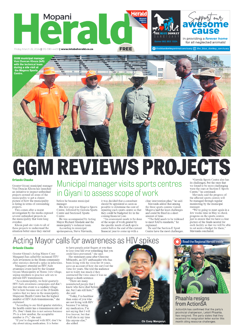 Mopani Herald page 1