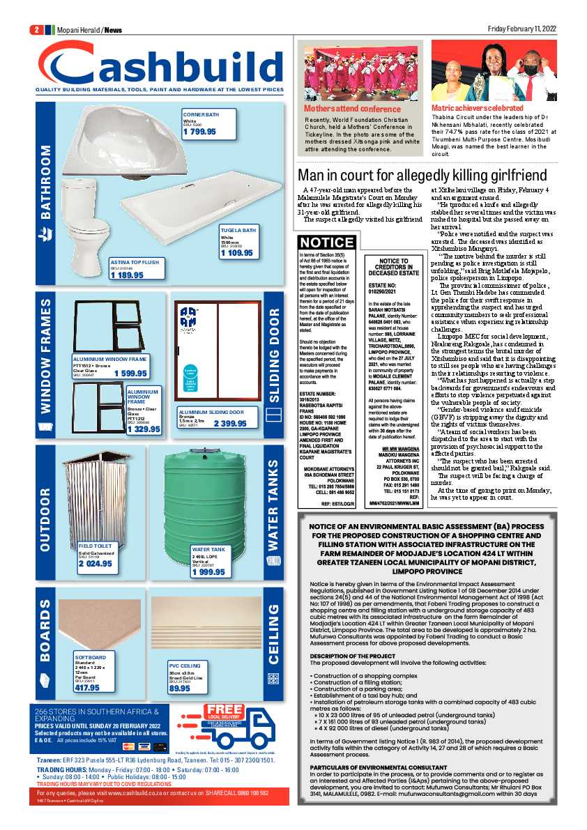 Mopani Herald 11 Feb 2022 page 2