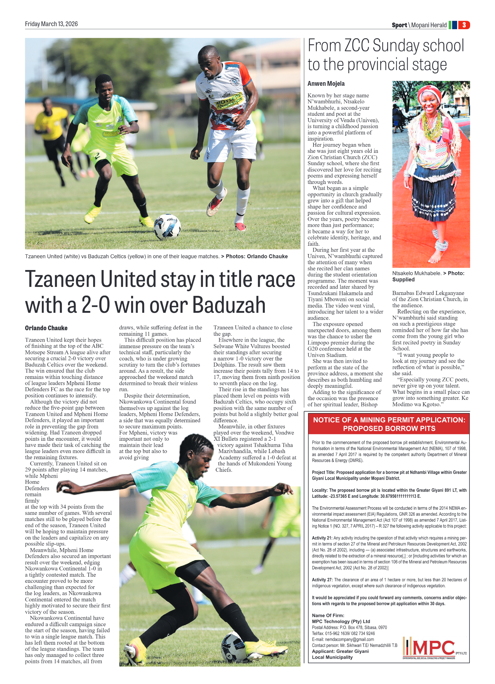 Mopani Herald 13 March 2026 page 7