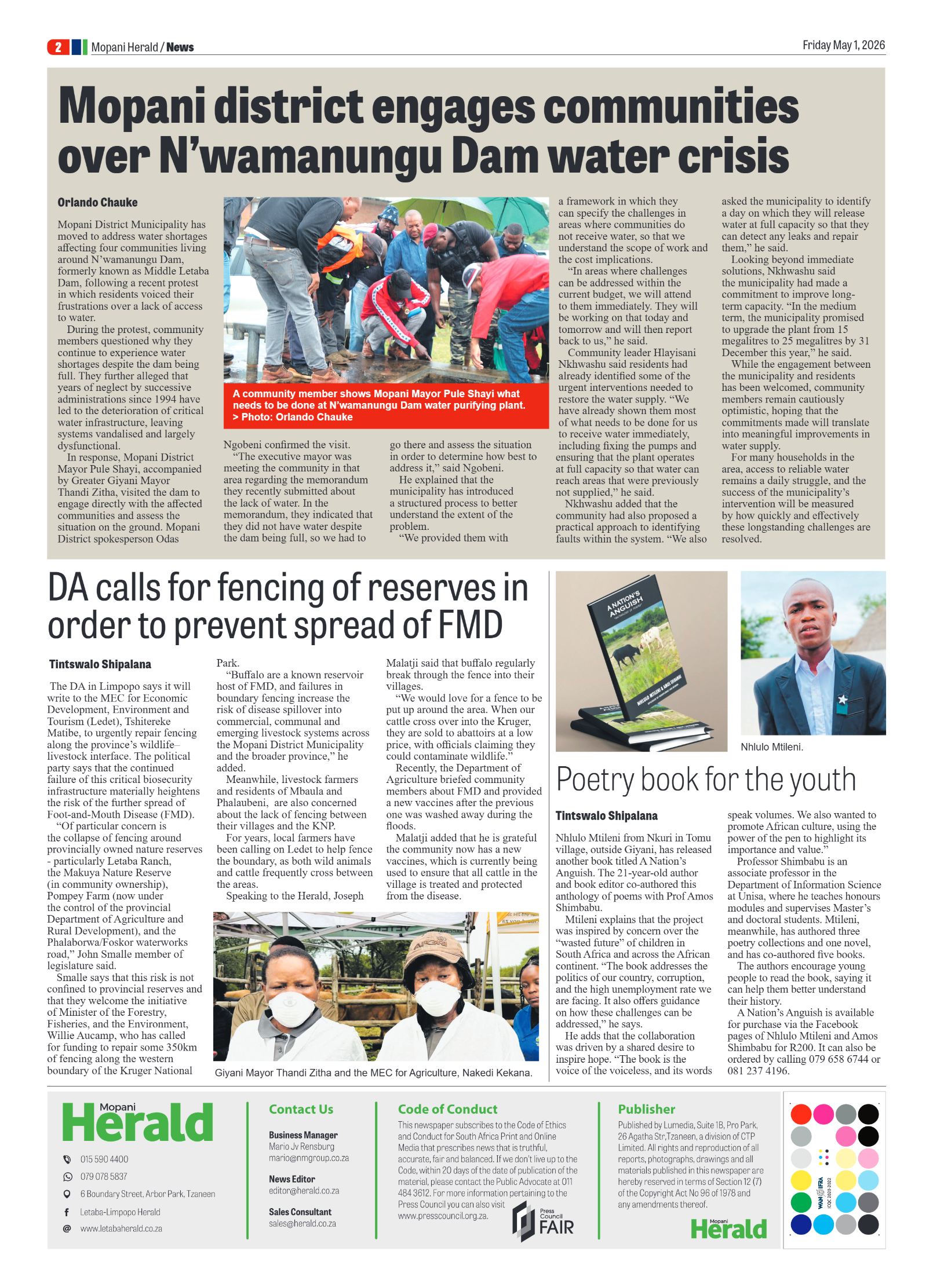 Mopani Herald 1 May 2026 page 2