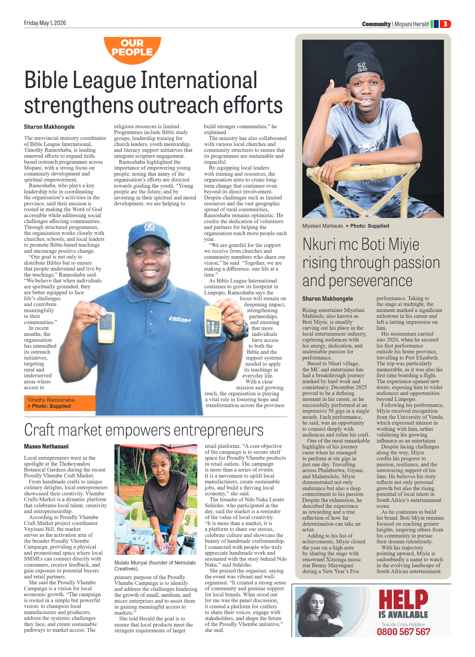 Mopani Herald 1 May 2026 page 7
