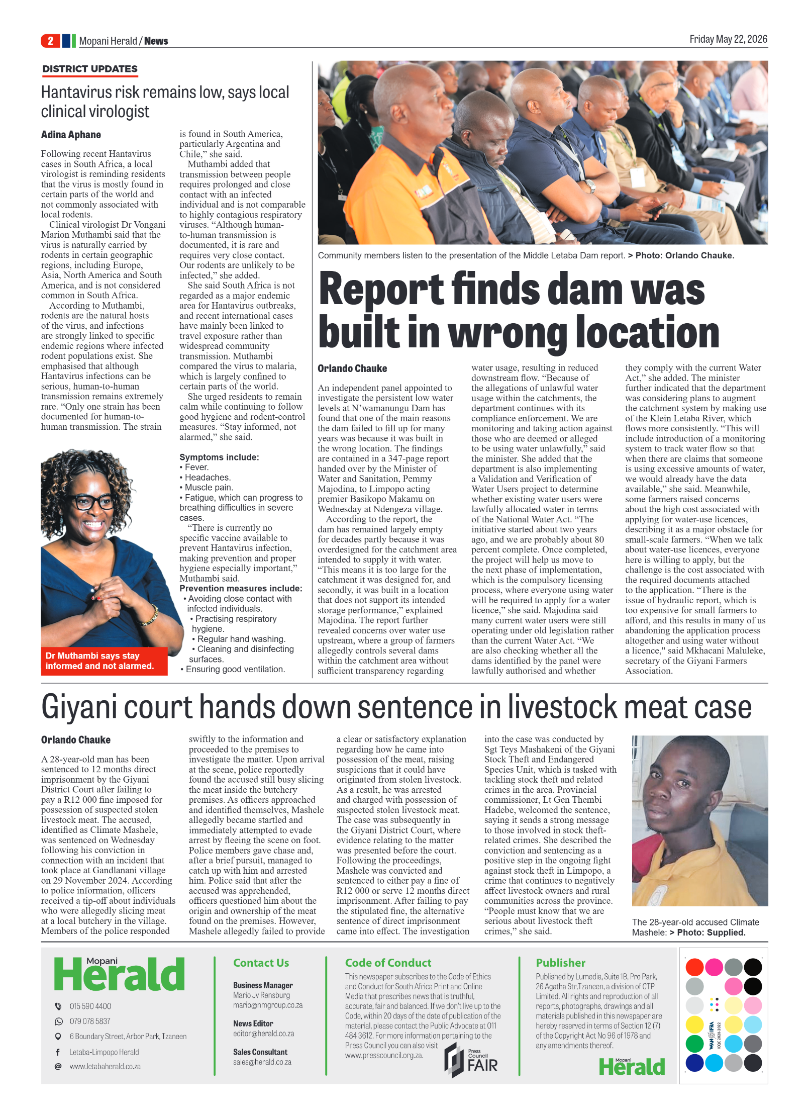 Mopani Herald 22 May 2026 page 2