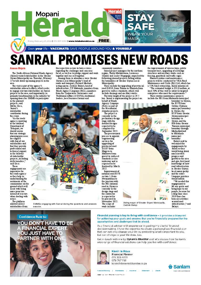 Mopani Herald 25 Feb 2022 page 1