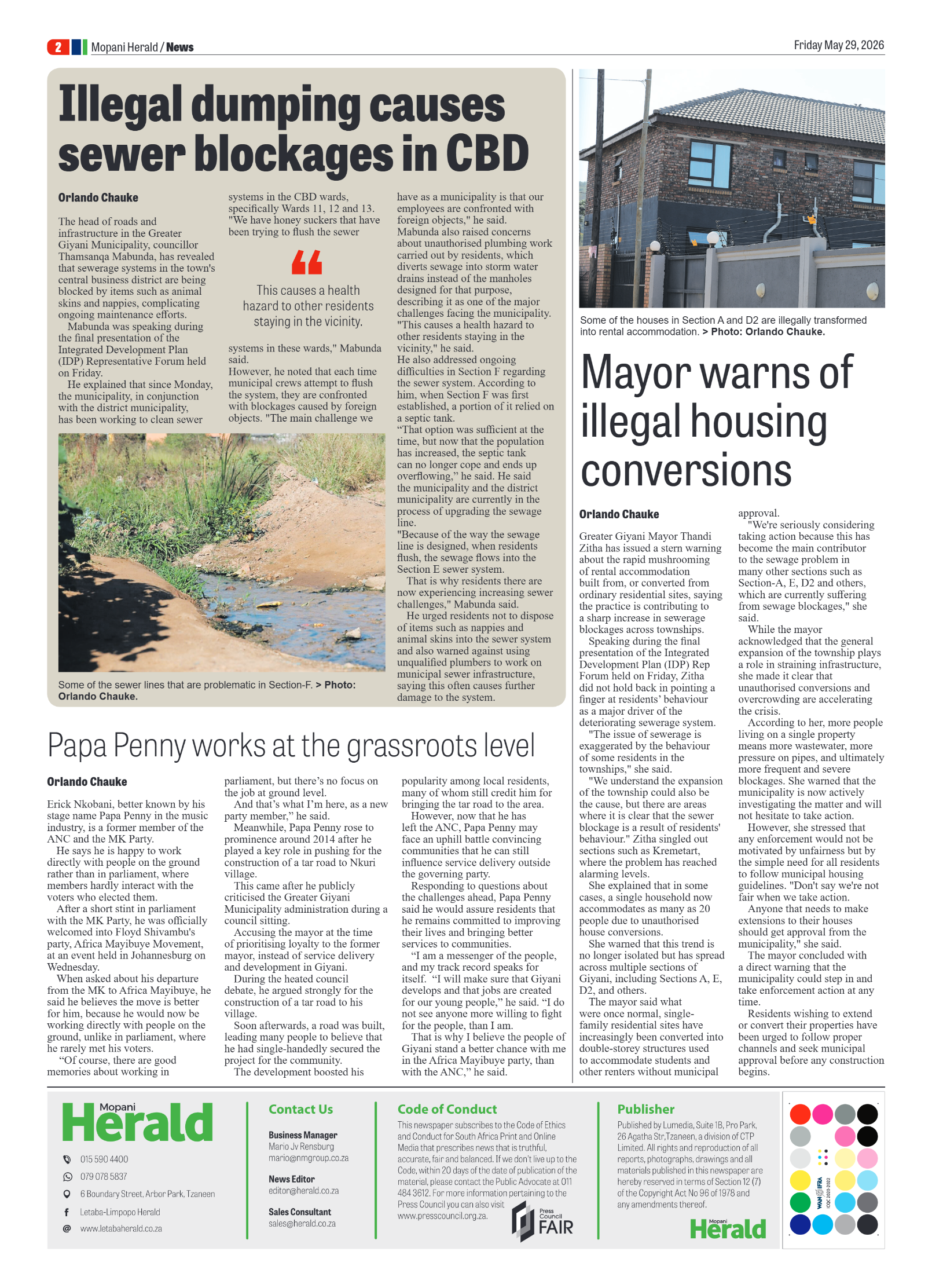 Mopani Herald 29 May 2026 page 2