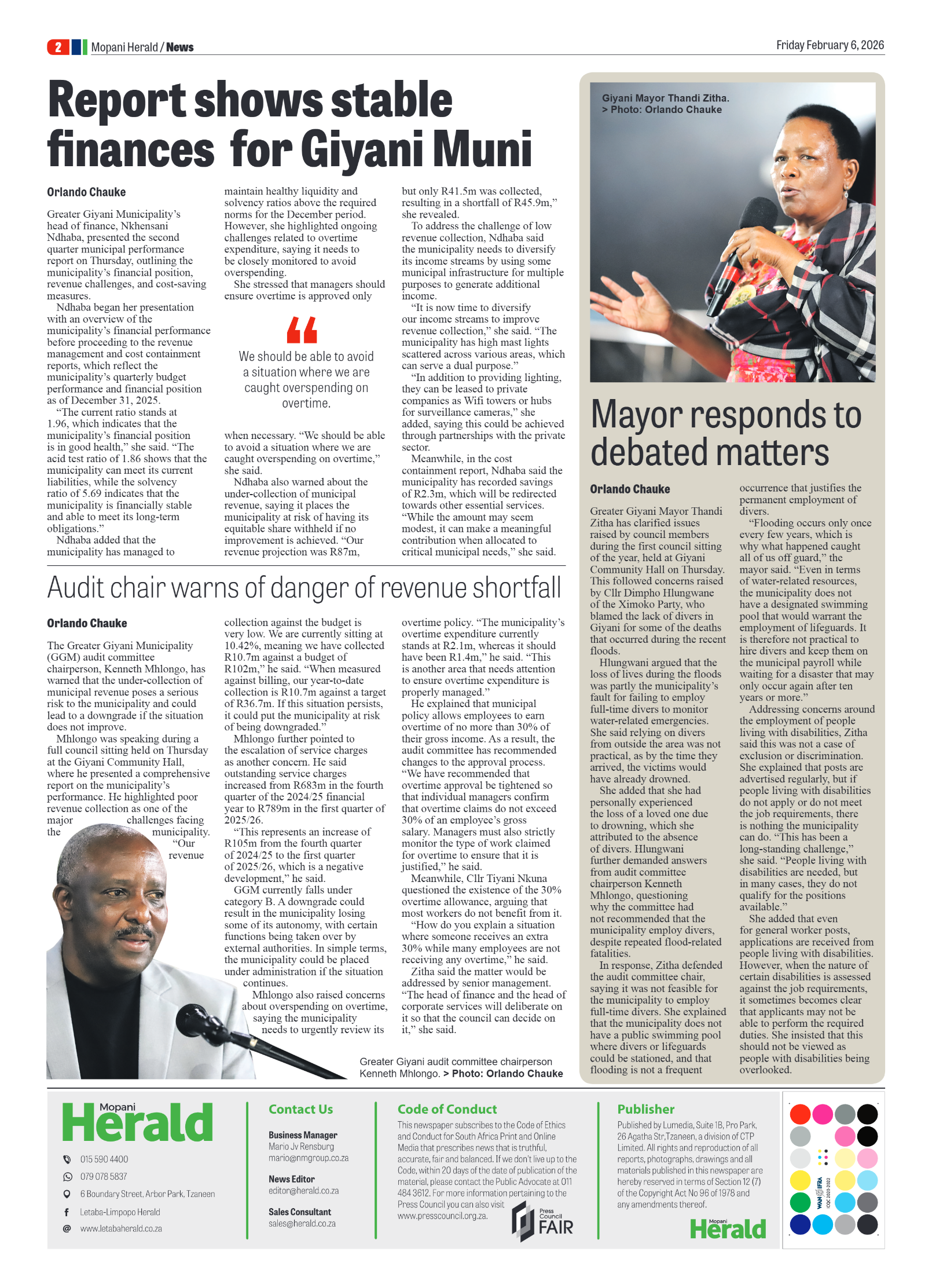 Mopani Herald 6 Feb 2026 page 2