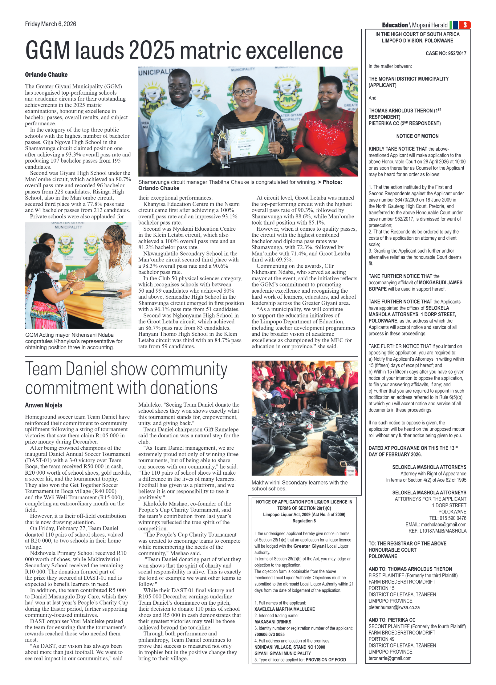 Mopani Herald 6 March 2026 page 7