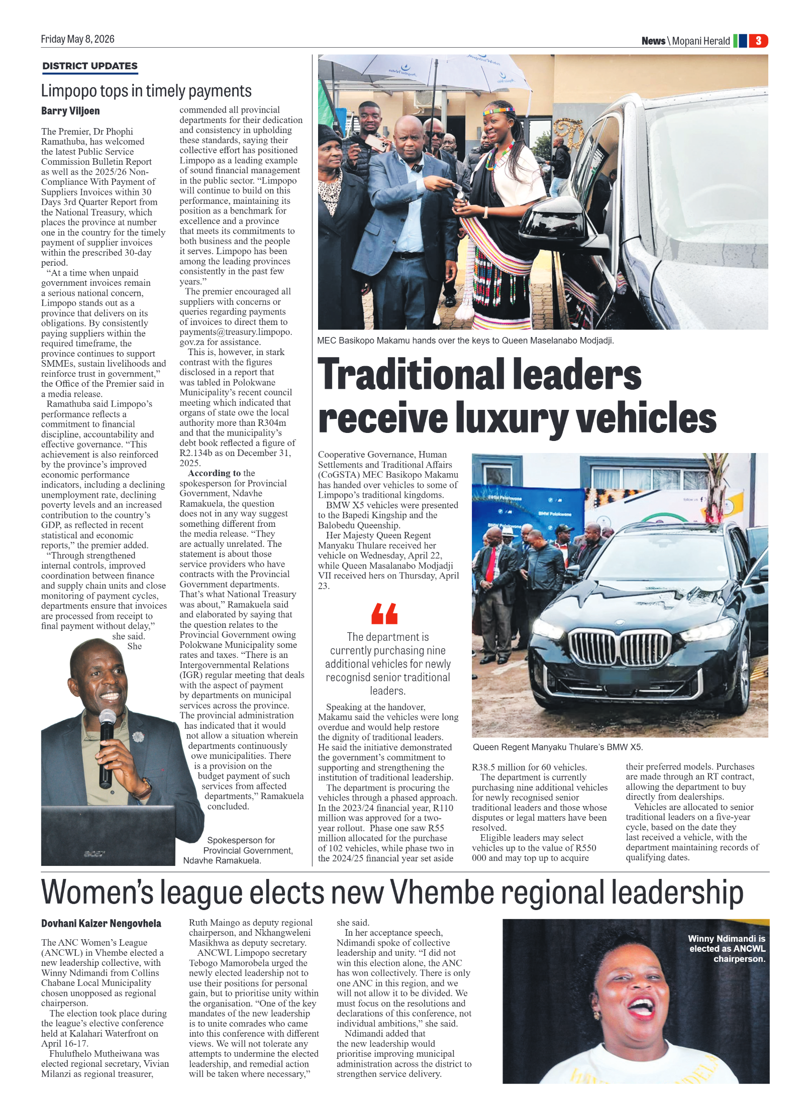 Mopani Herald 8 May 2026 page 3