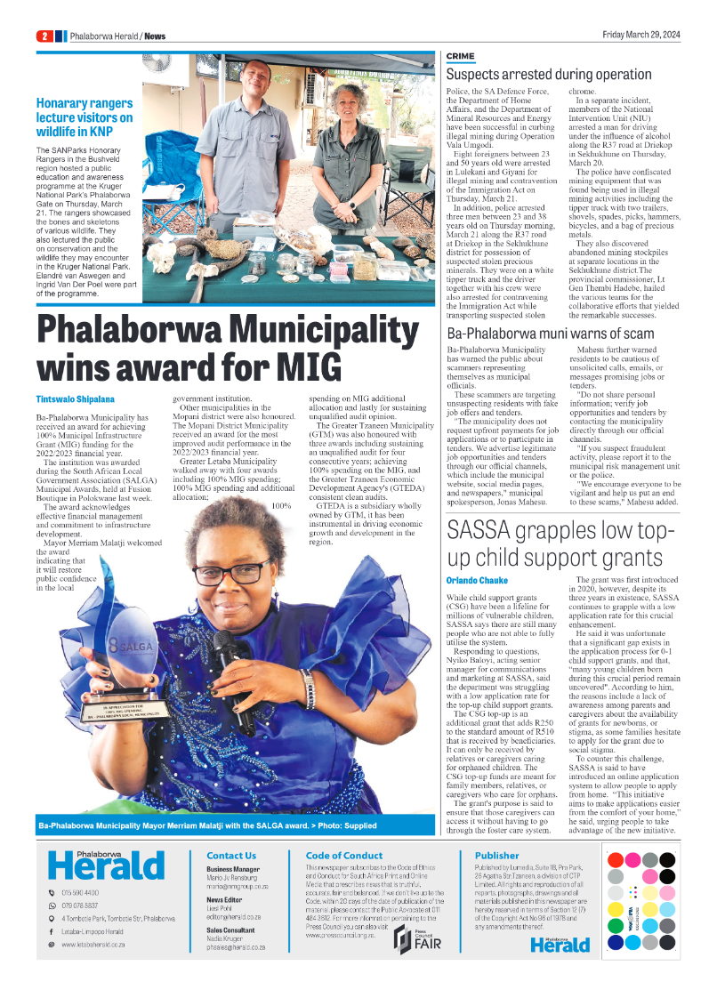 Phalaborwa Herald page 2