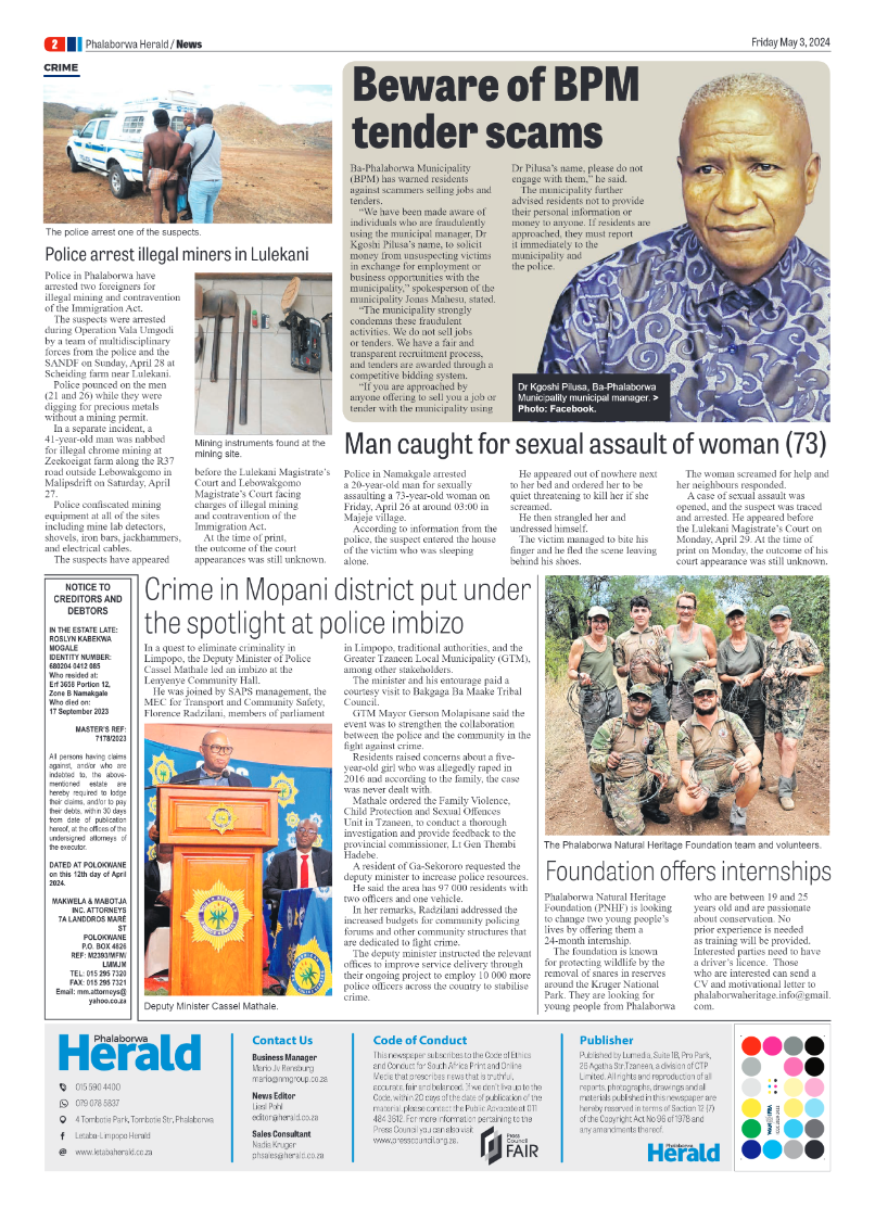 Phalaborwa Herald page 2