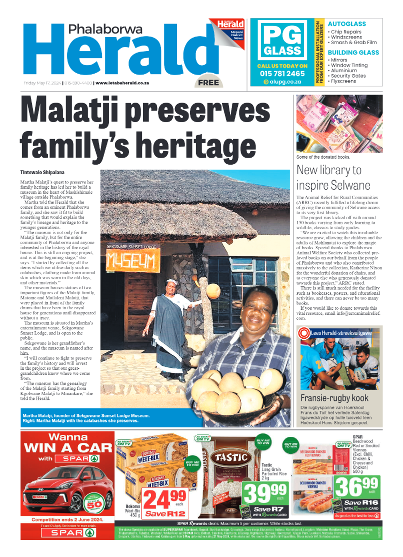Phalaborwa Herald page 1