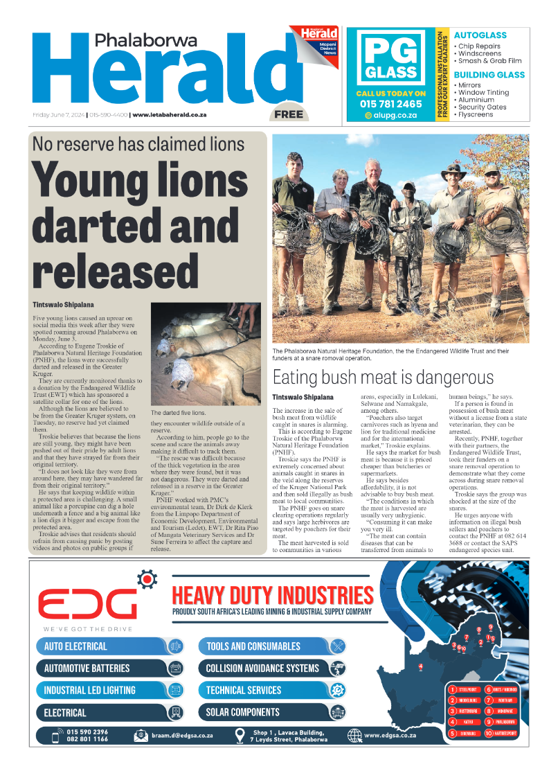 Phalaborwa Herald page 1