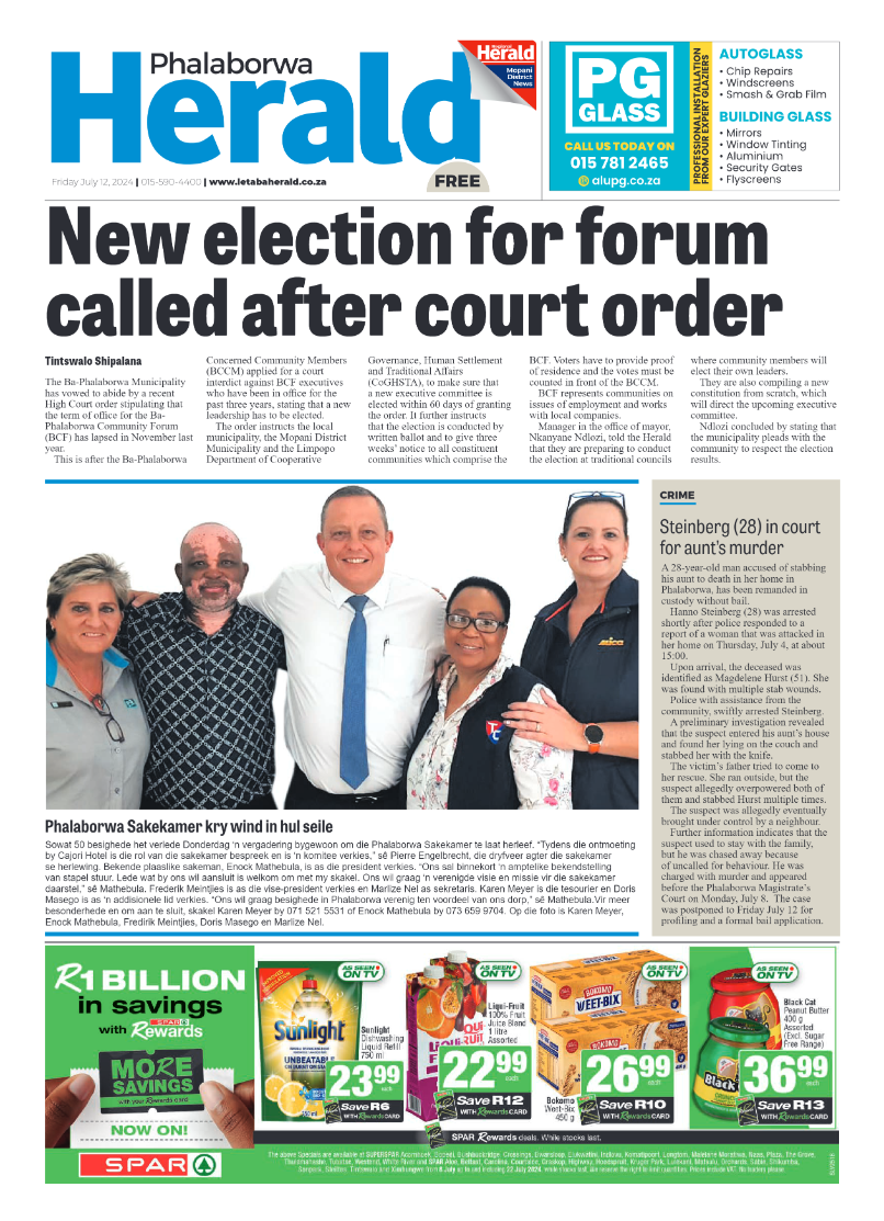 Phalaborwa Herald page 1