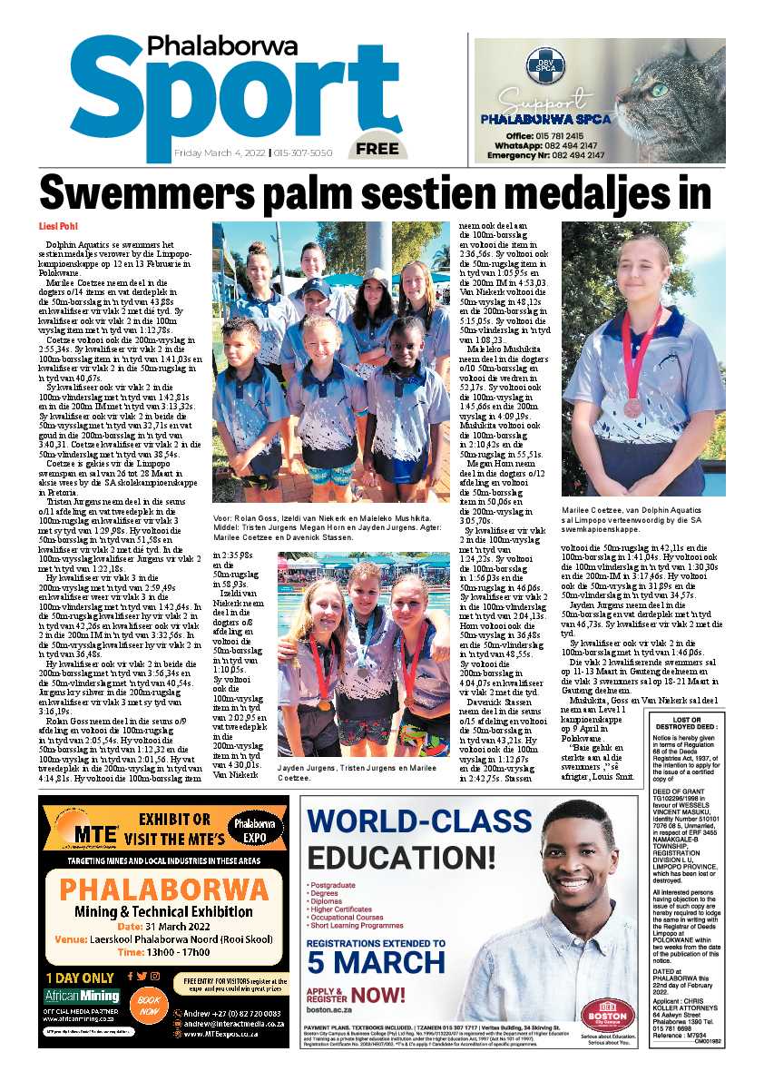 Phalaborwa Herald 04 Mar 2022 page 12