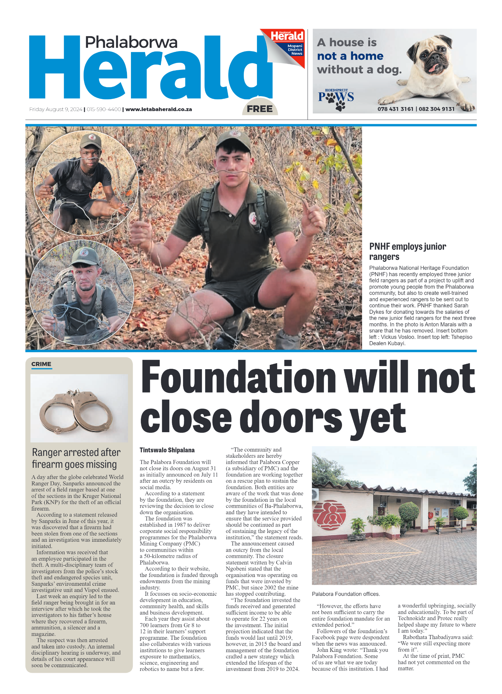 Phalaborwa Herald page 1