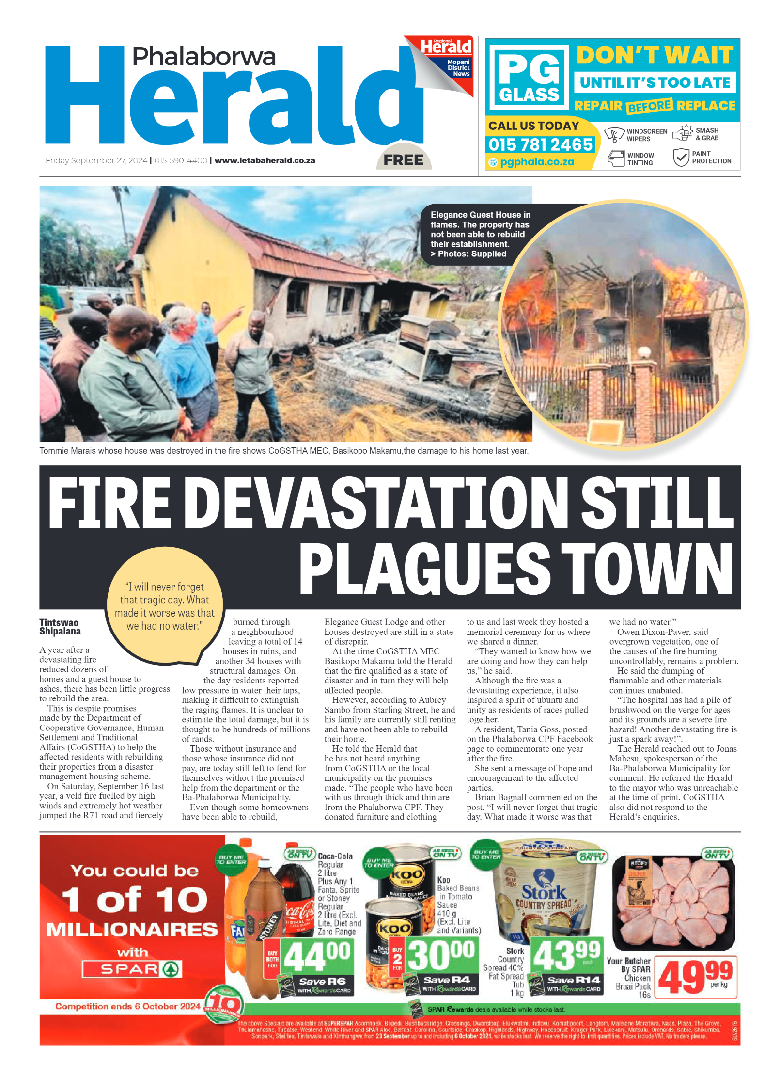 Phalaborwa Herald page 1