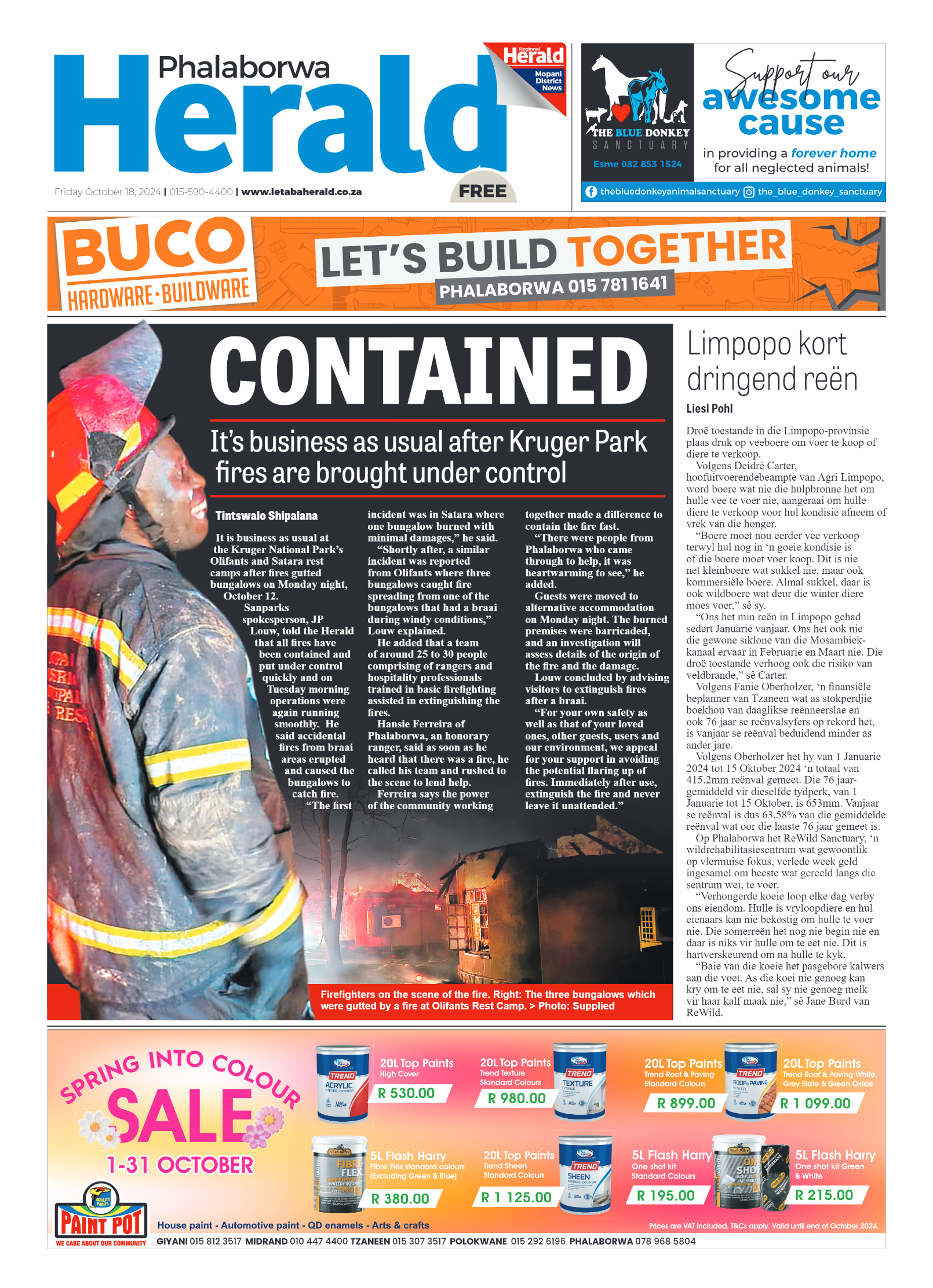 Phalaborwa Herald page 1