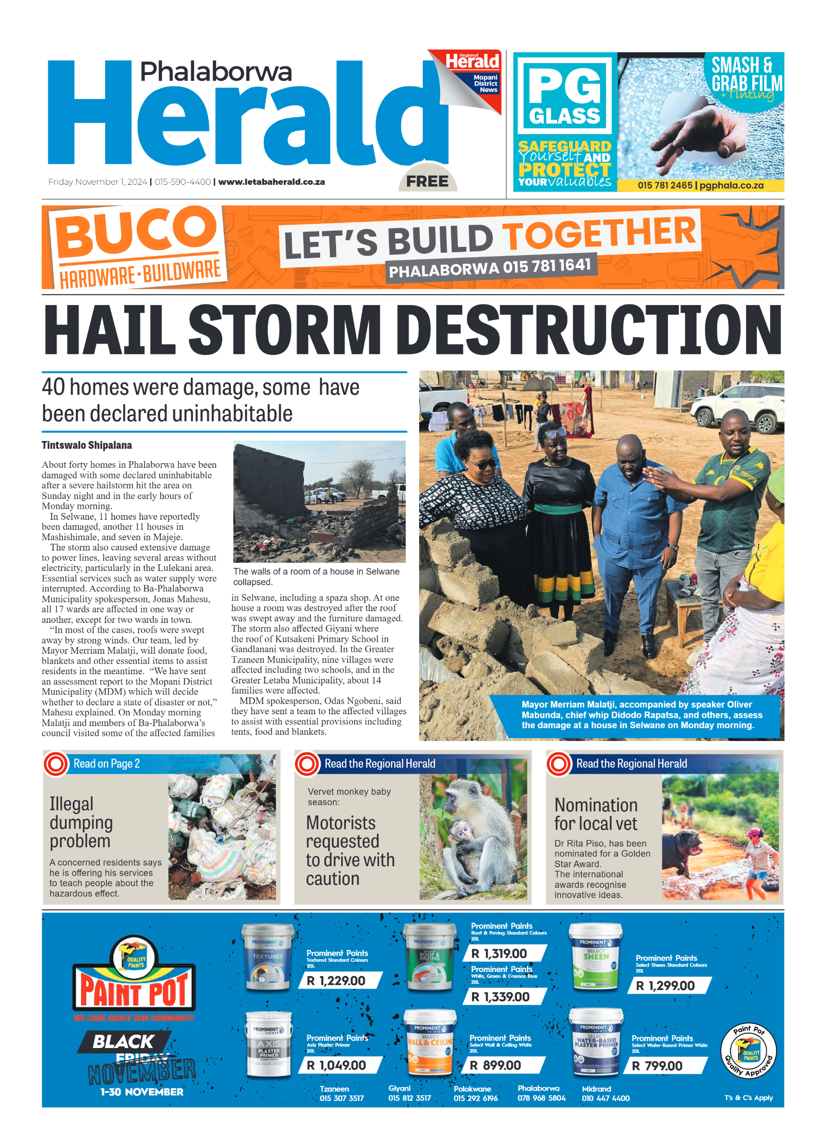 Phalaborwa Herald page 1