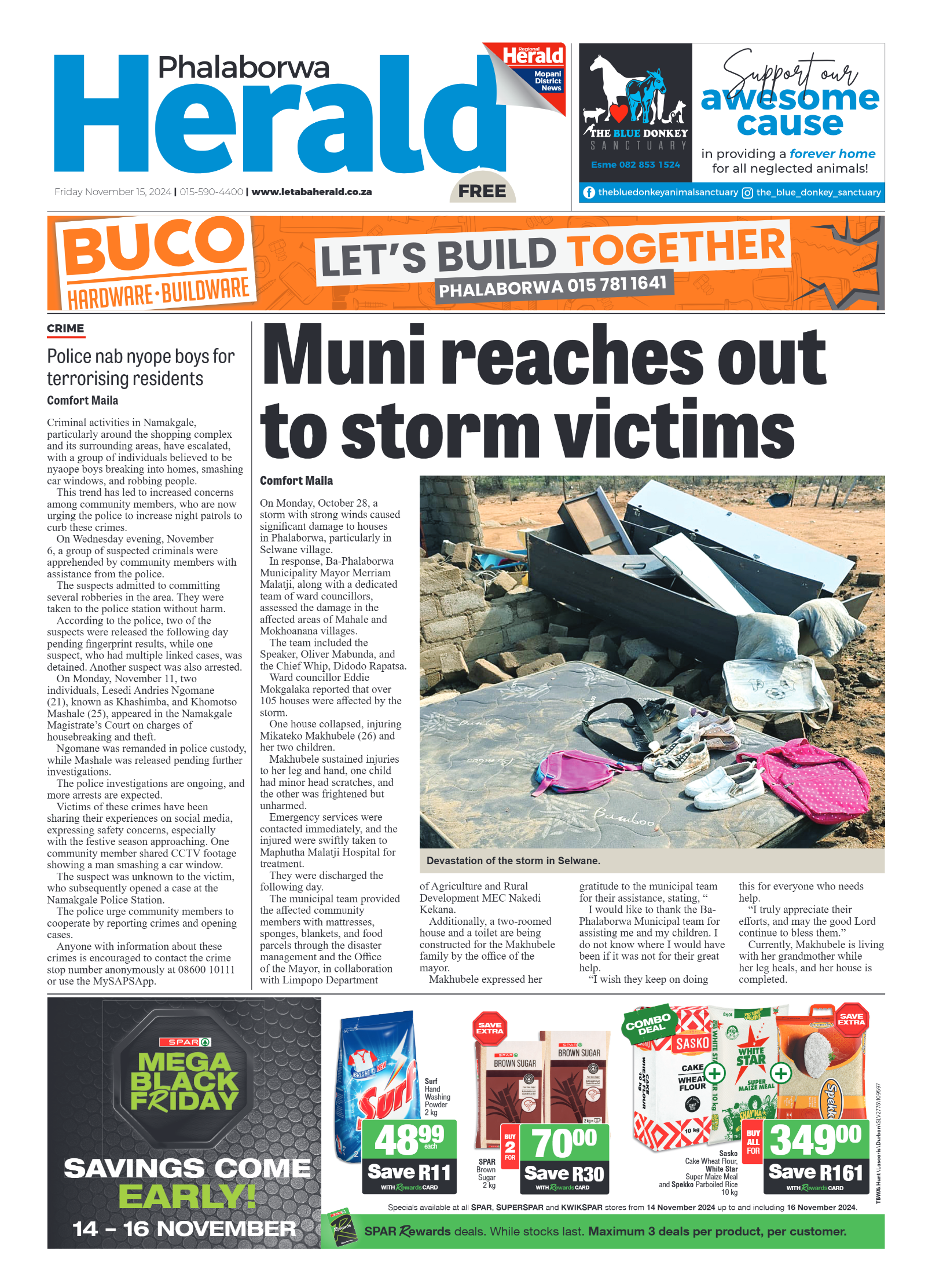 Phalaborwa Herald page 1