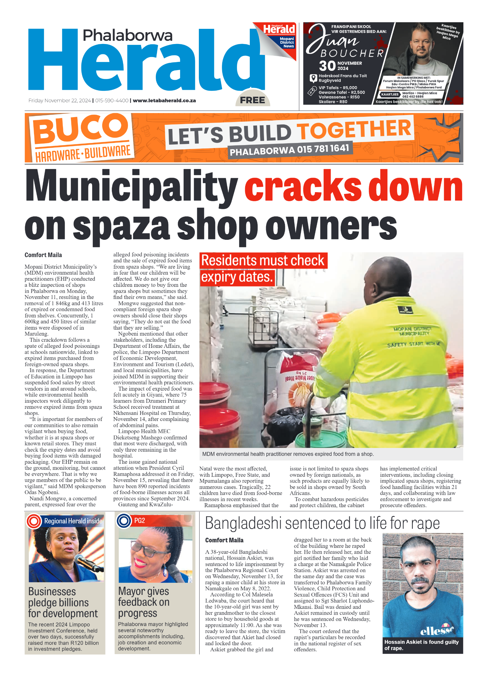 Phalaborwa Herald page 1