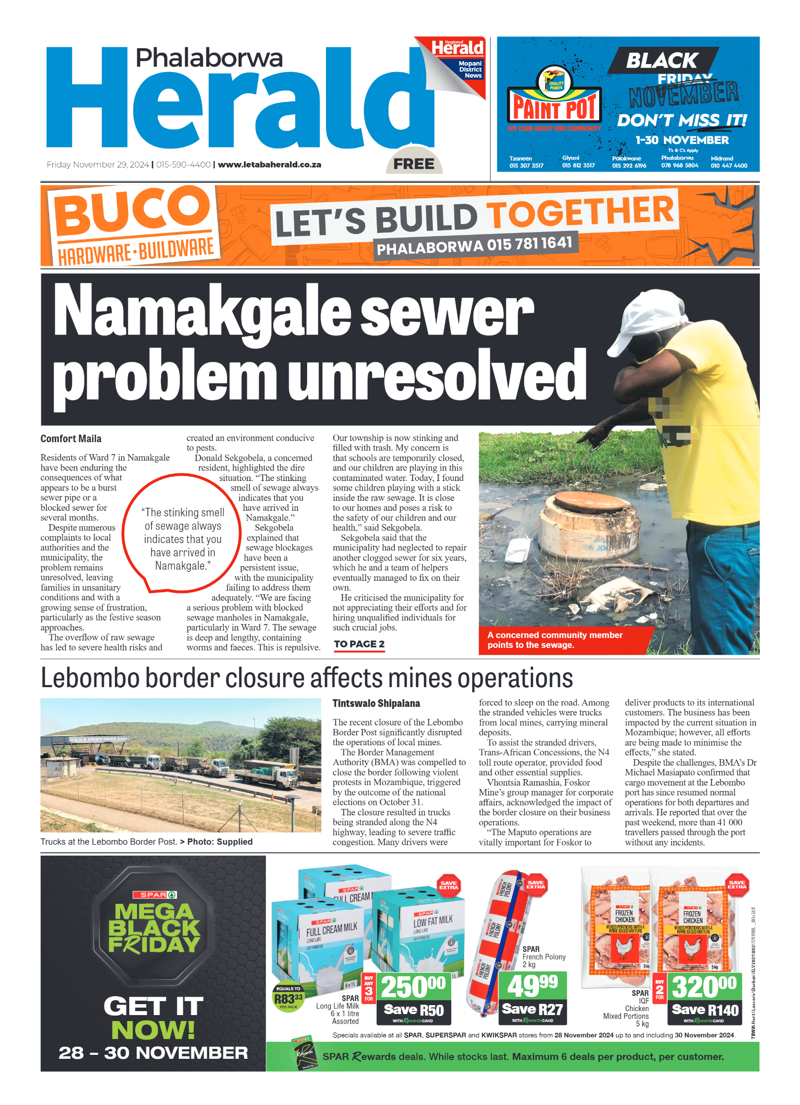 Phalaborwa Herald page 1