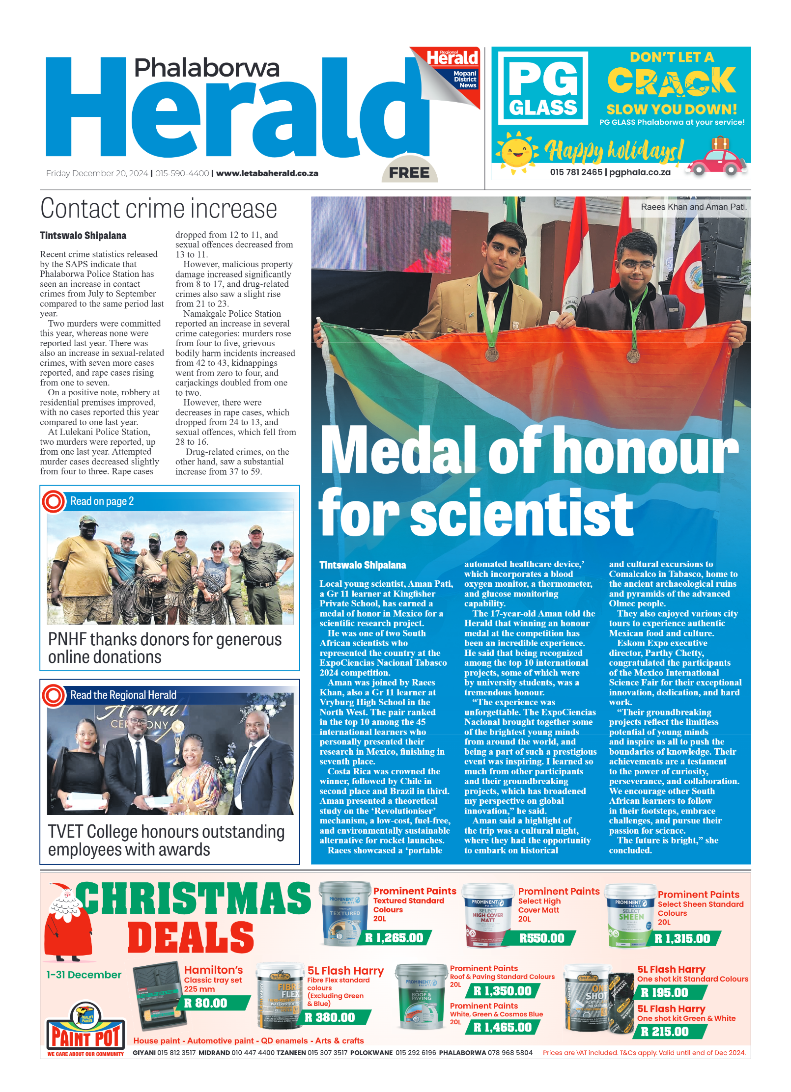 Phalaborwa Herald page 1