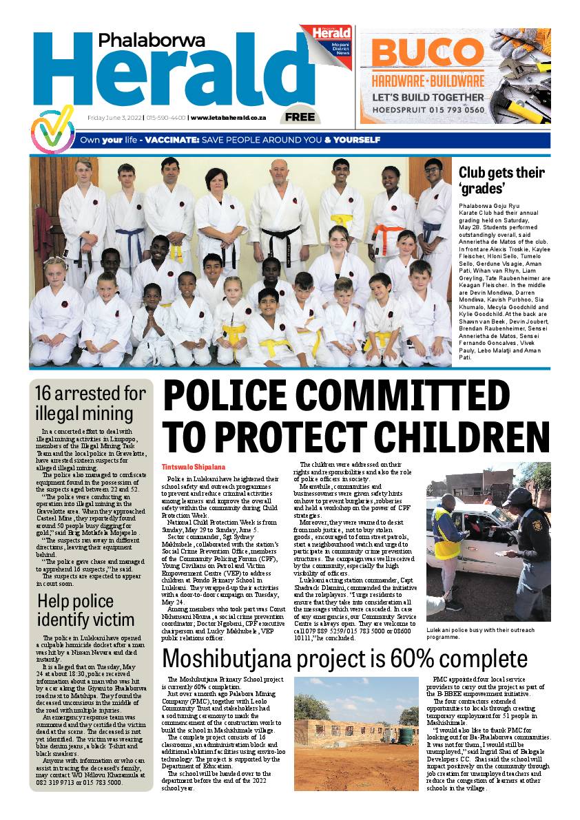 Phalaborwa Herald page 1