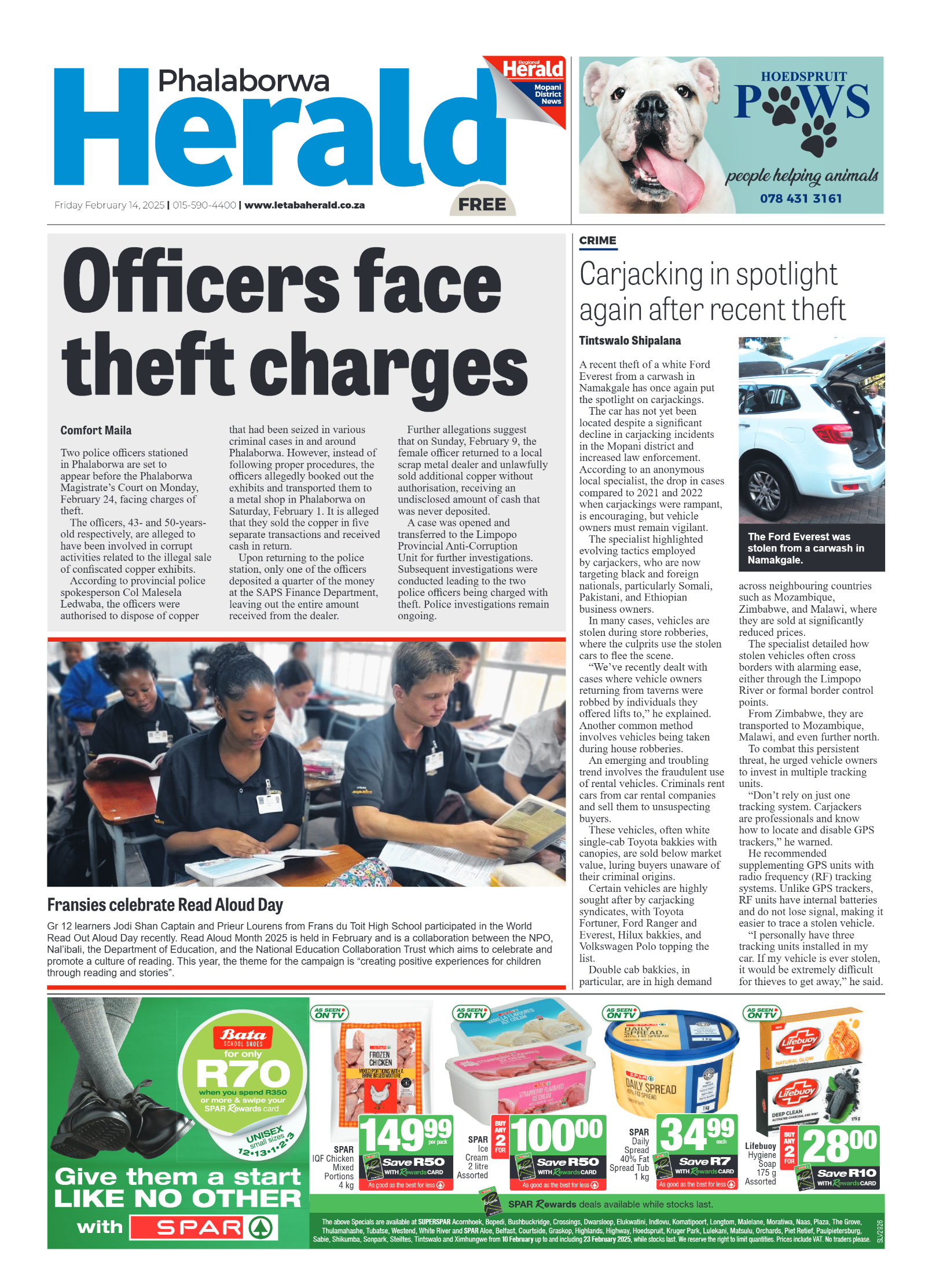 Phalaborwa Herald page 1