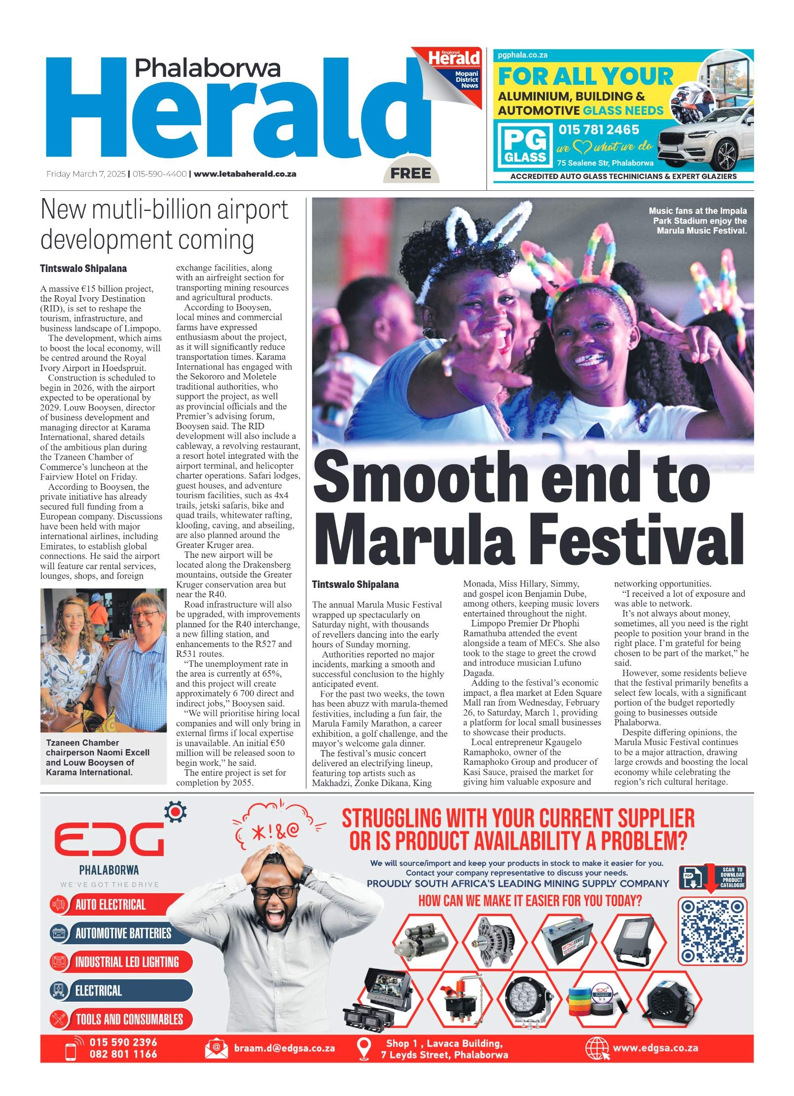 Phalaborwa Herald page 1