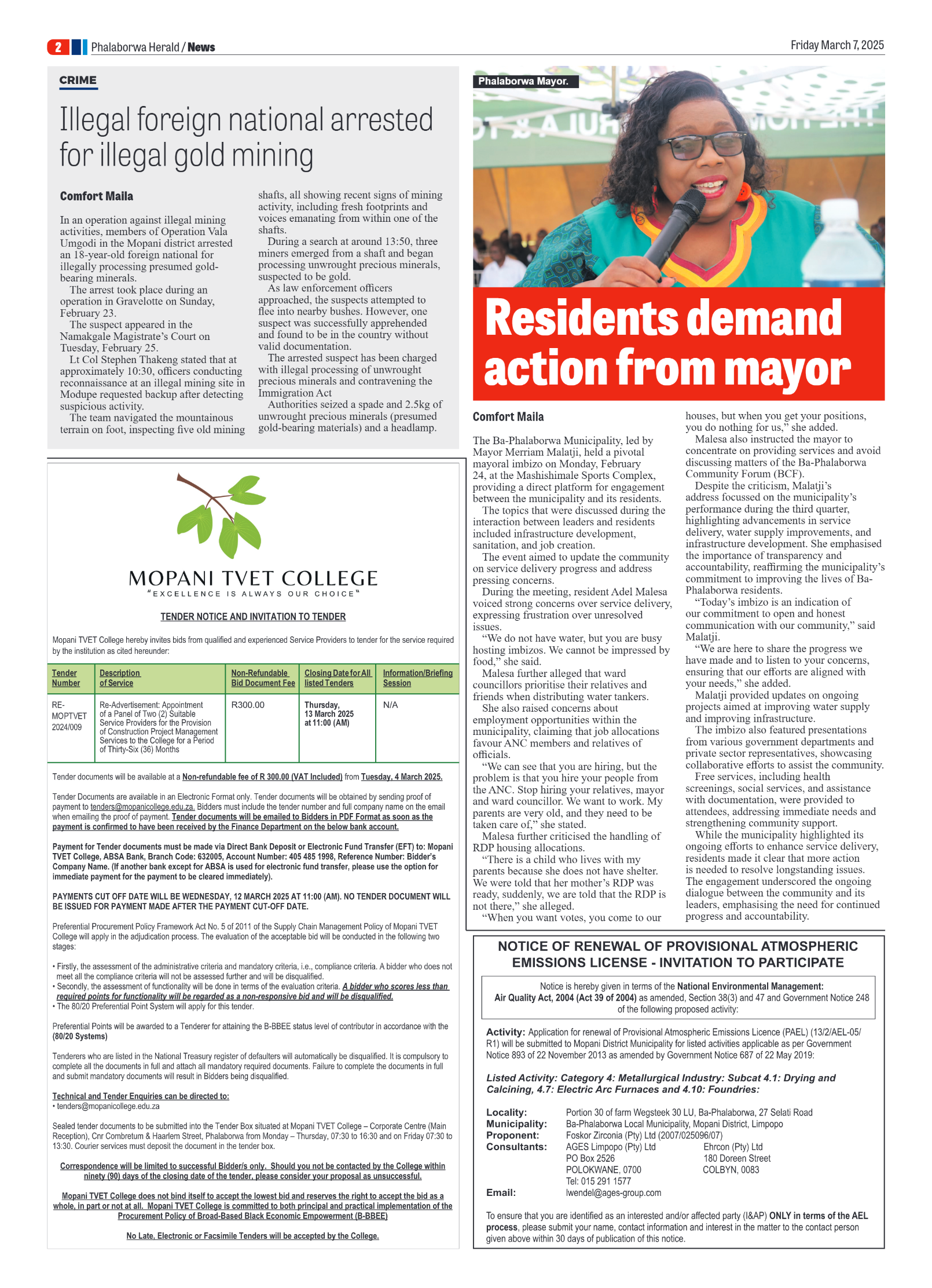 Phalaborwa Herald page 2