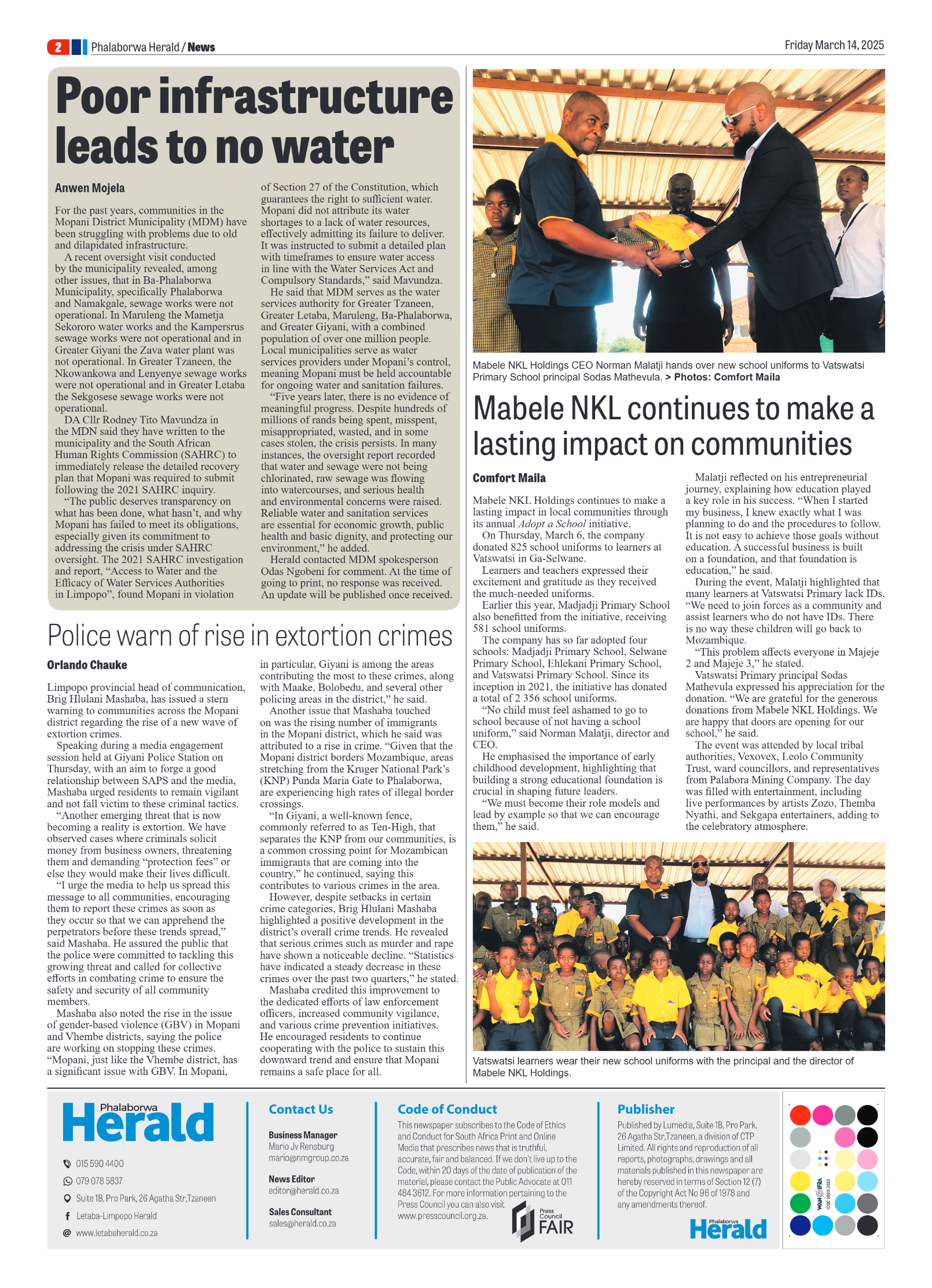 Phalaborwa Herald page 2