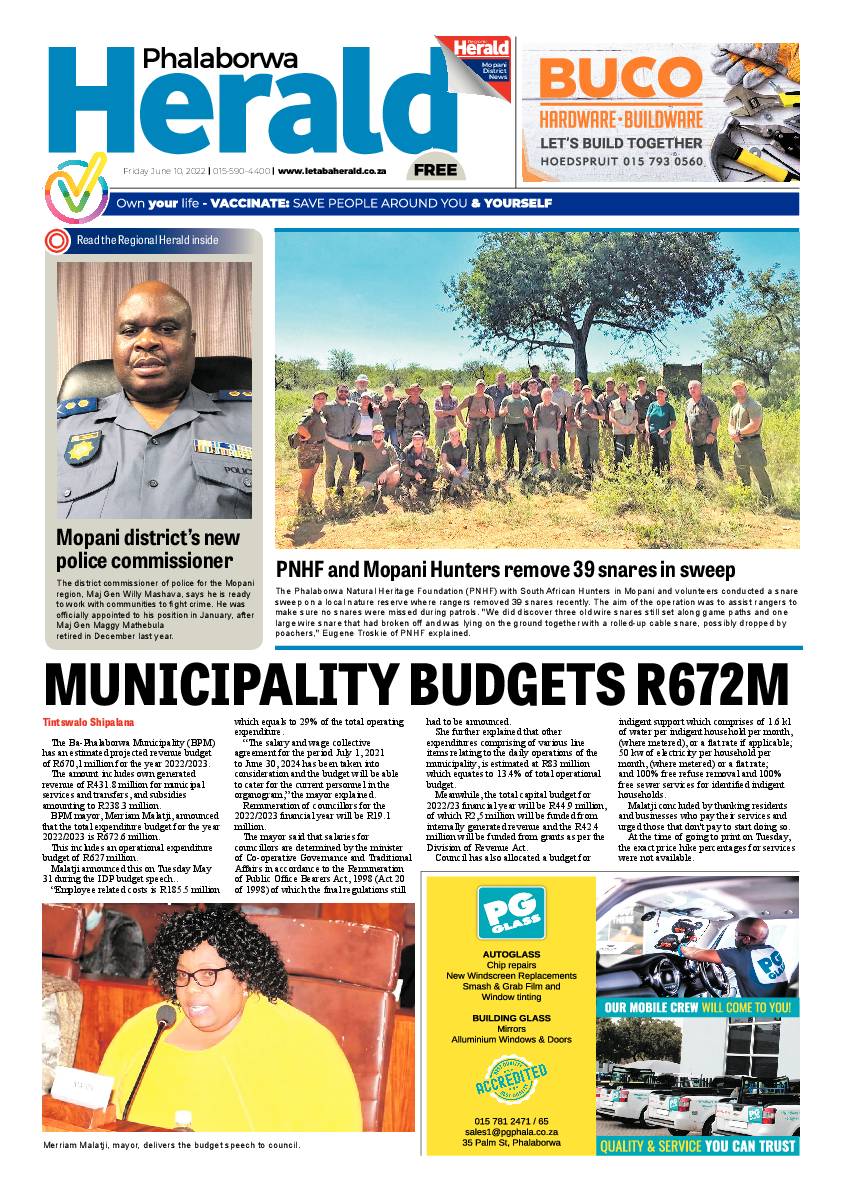 Phalaborwa Herald page 1