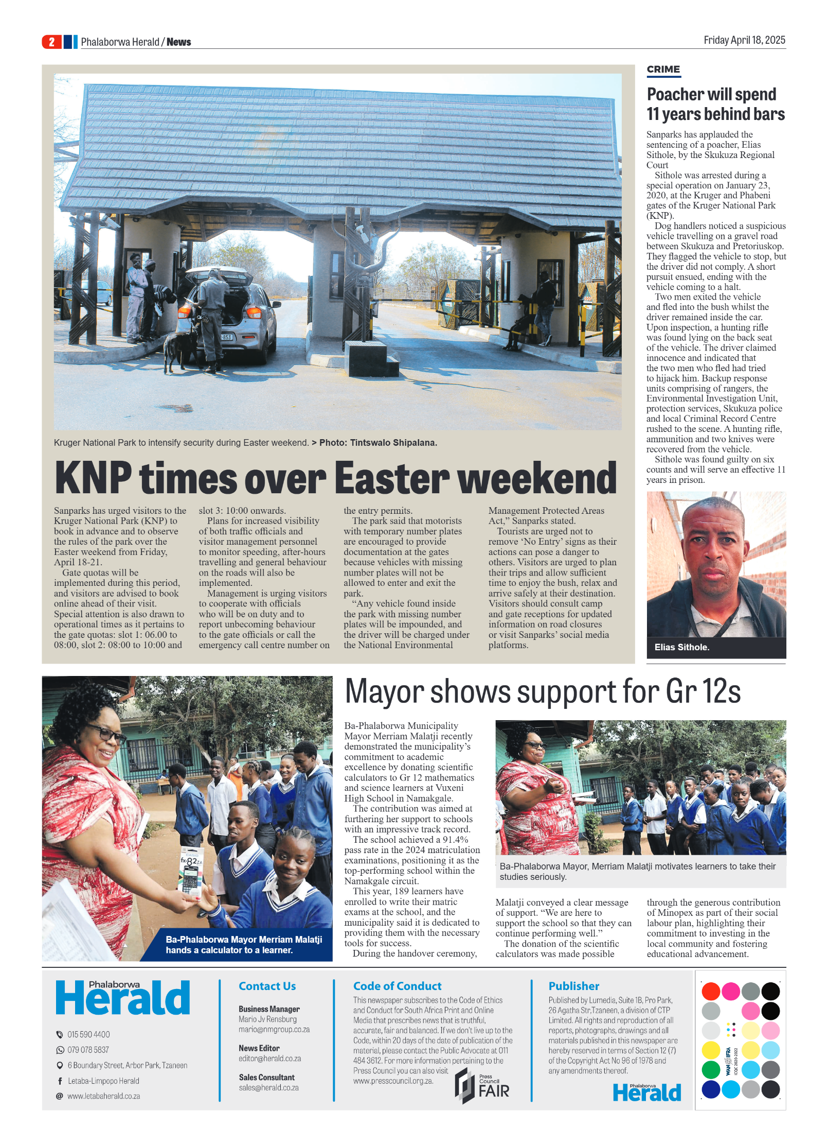 Phalaborwa Herald page 2