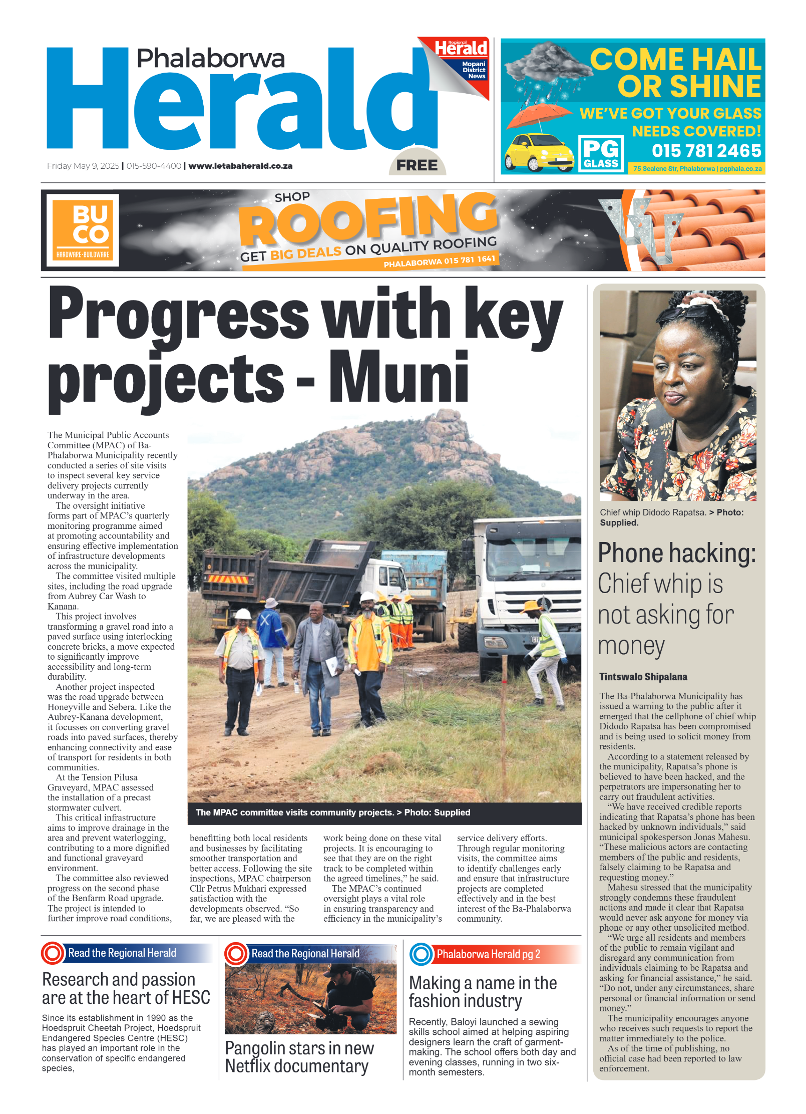 Phalaborwa Herald page 1