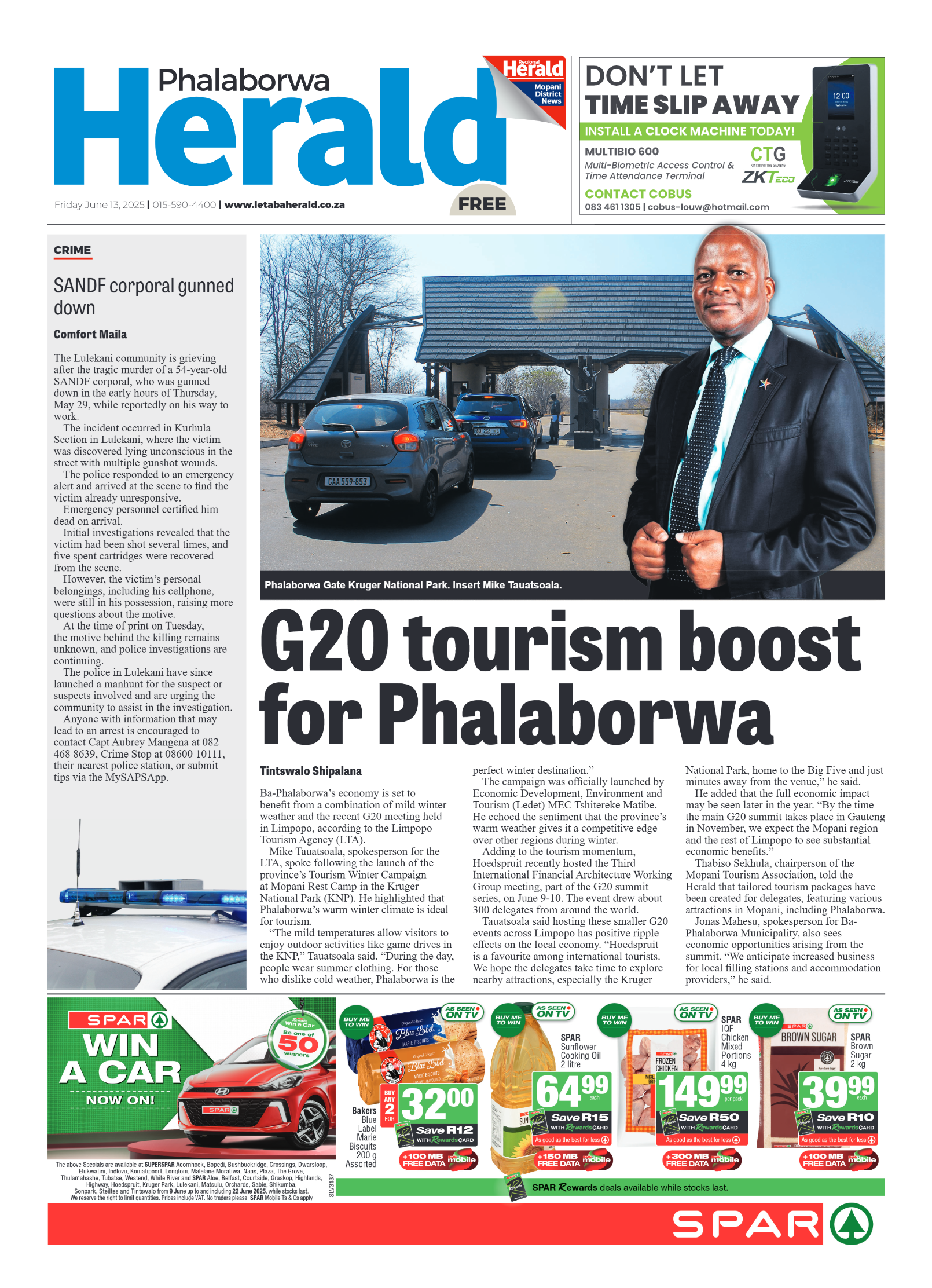 Phalaborwa Herald page 1