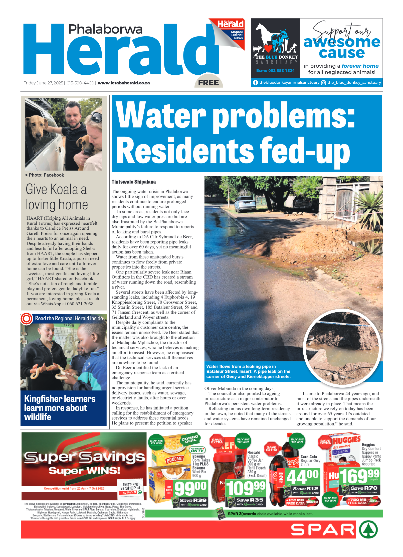 Phalaborwa Herald page 1