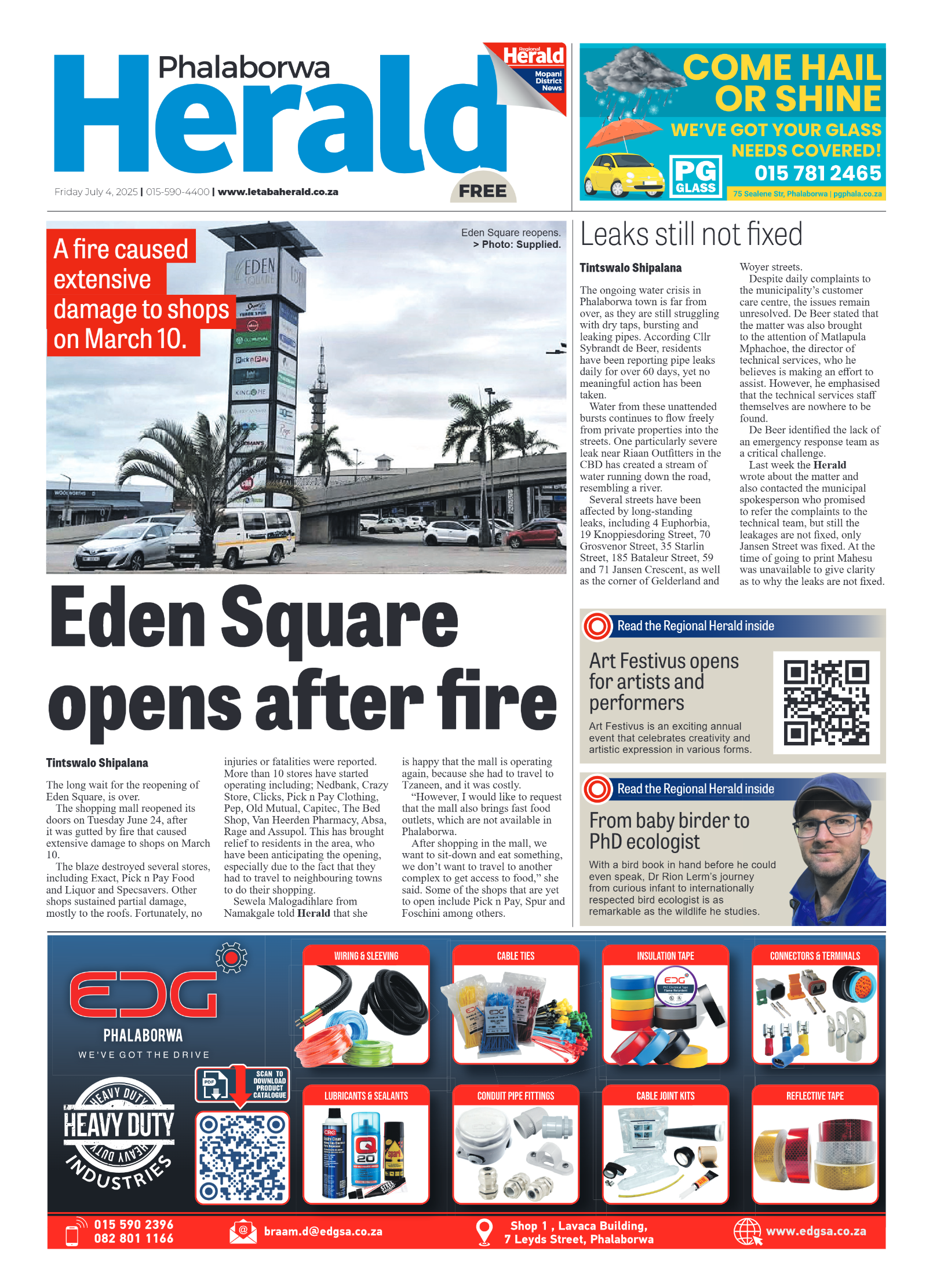 Phalaborwa Herald page 1