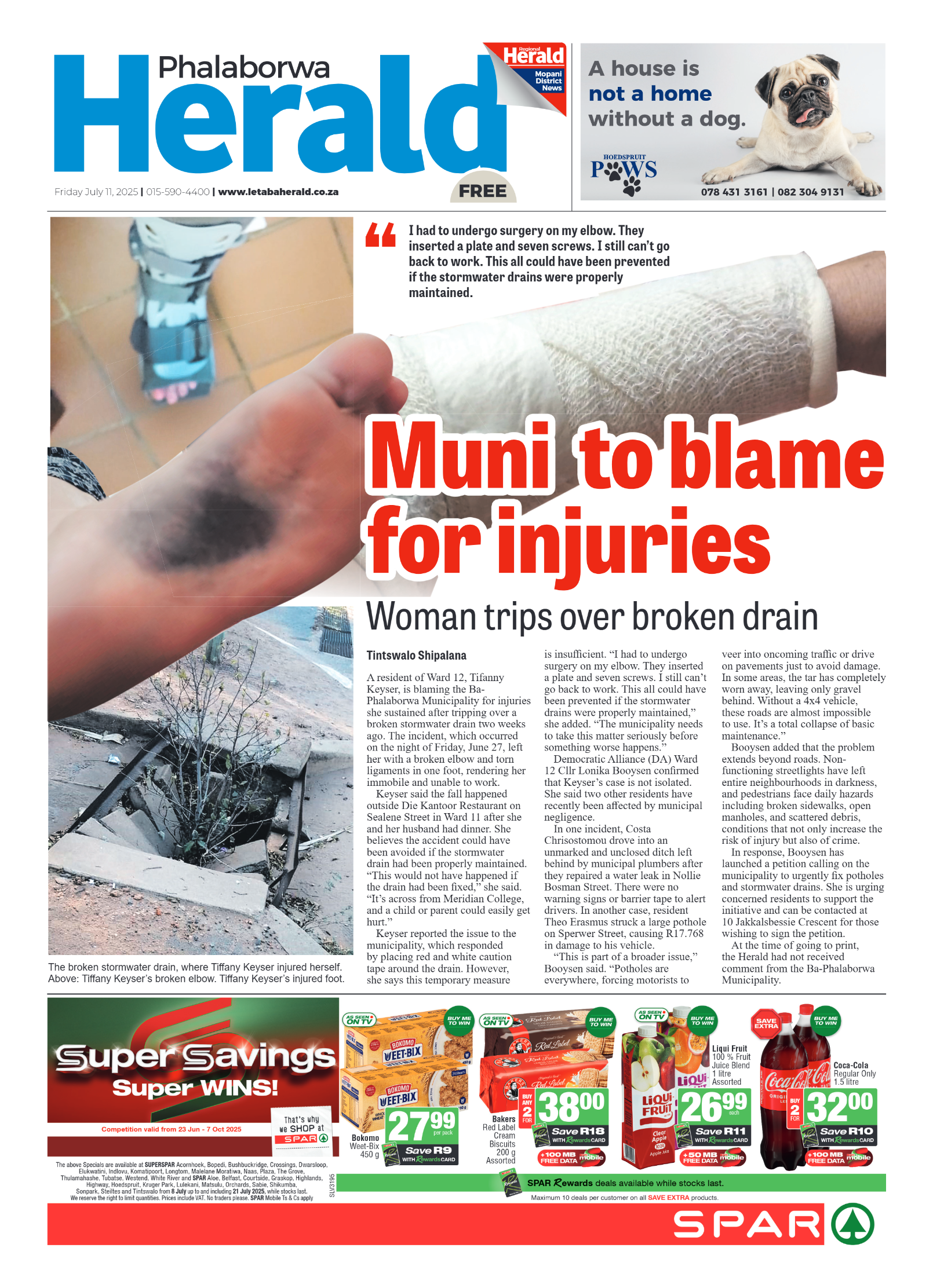 Phalaborwa Herald page 1