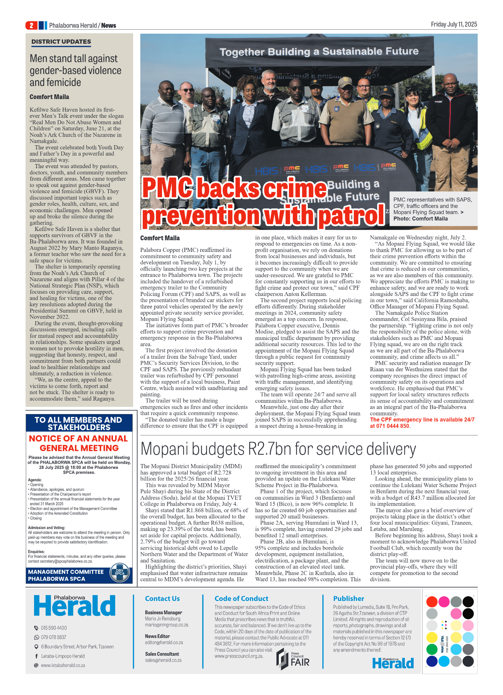 Phalaborwa Herald page 2