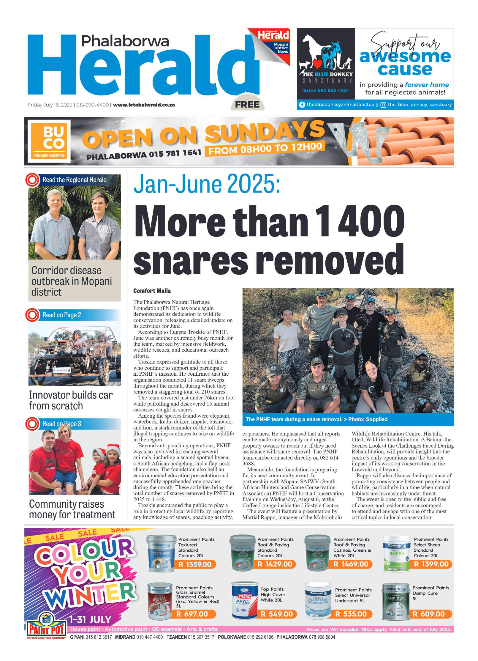 Phalaborwa Herald page 1