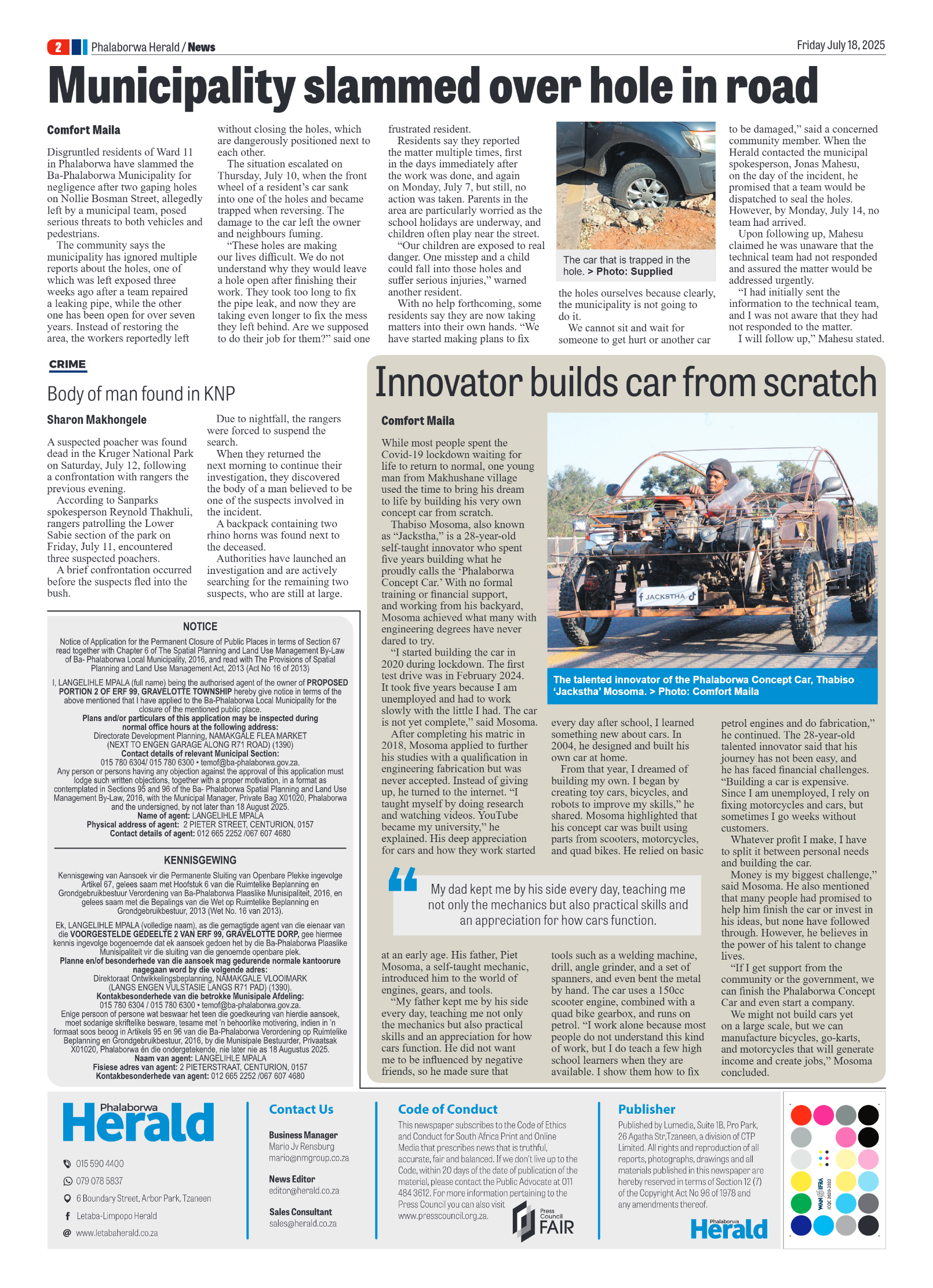 Phalaborwa Herald page 2