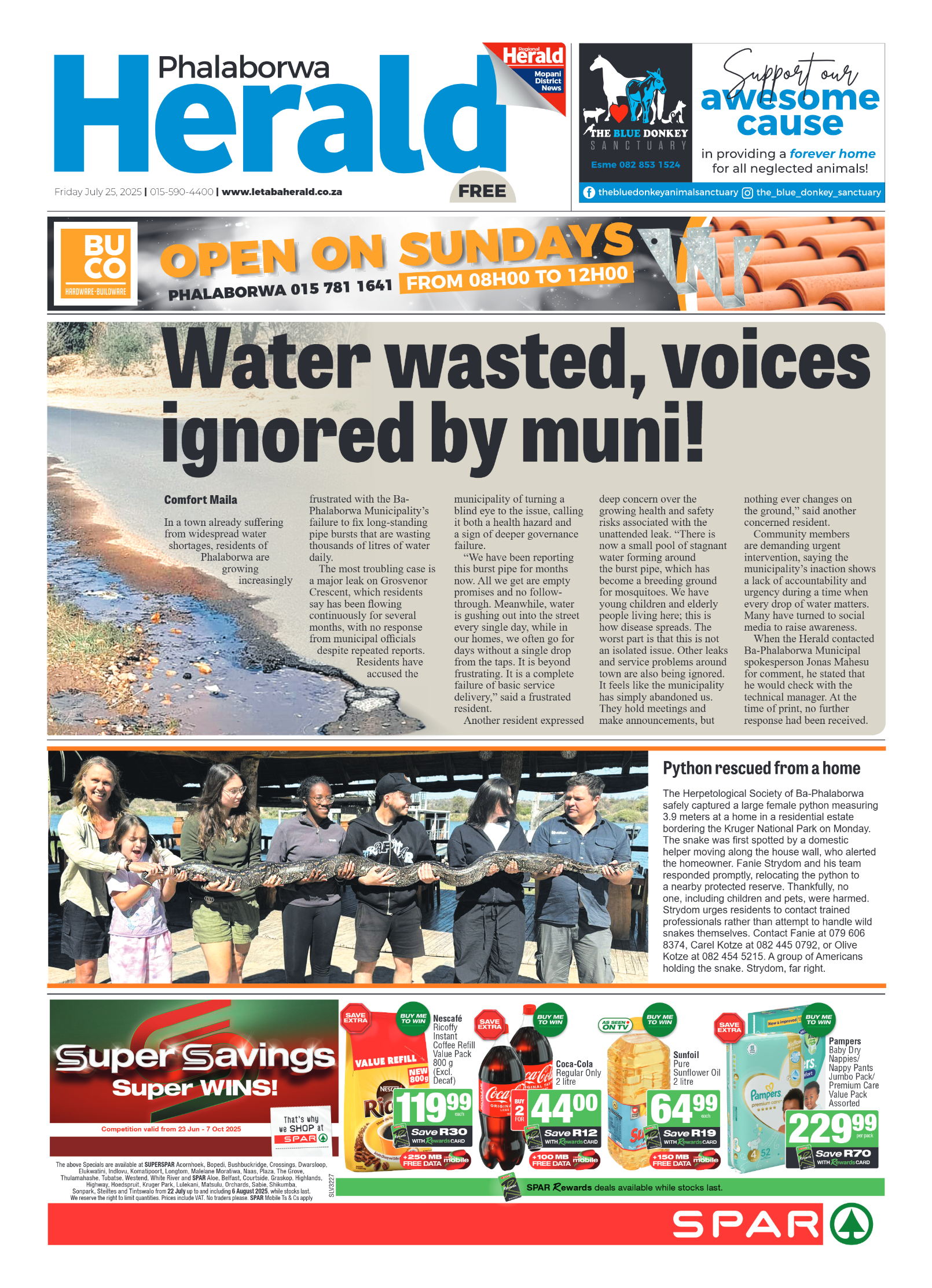 Phalaborwa Herald page 1