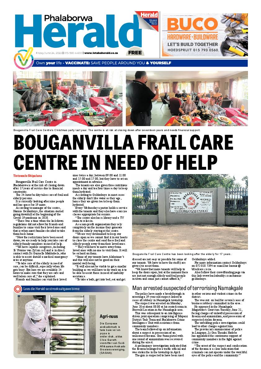Phalaborwa Herald page 1