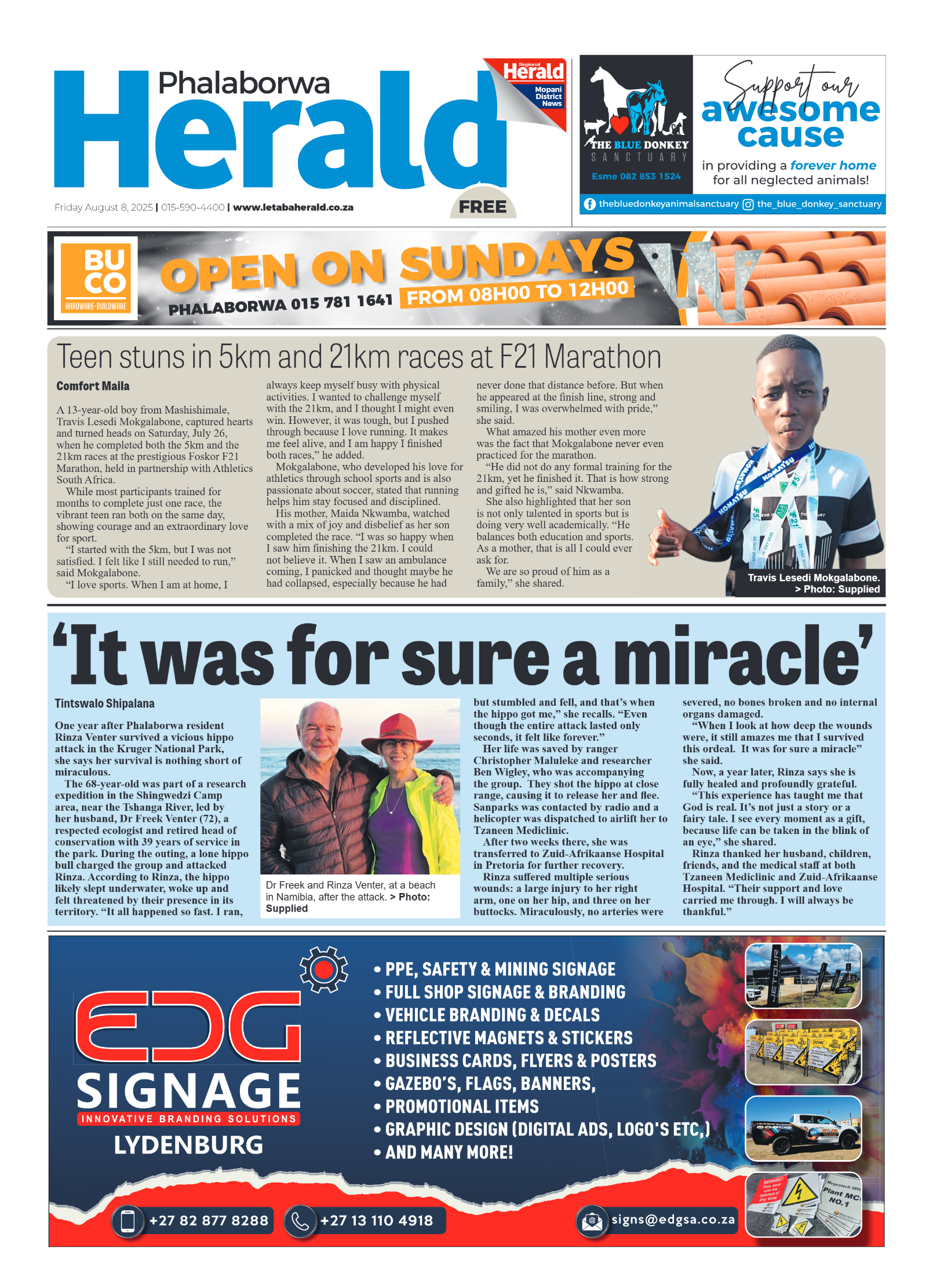 Phalaborwa Herald page 1