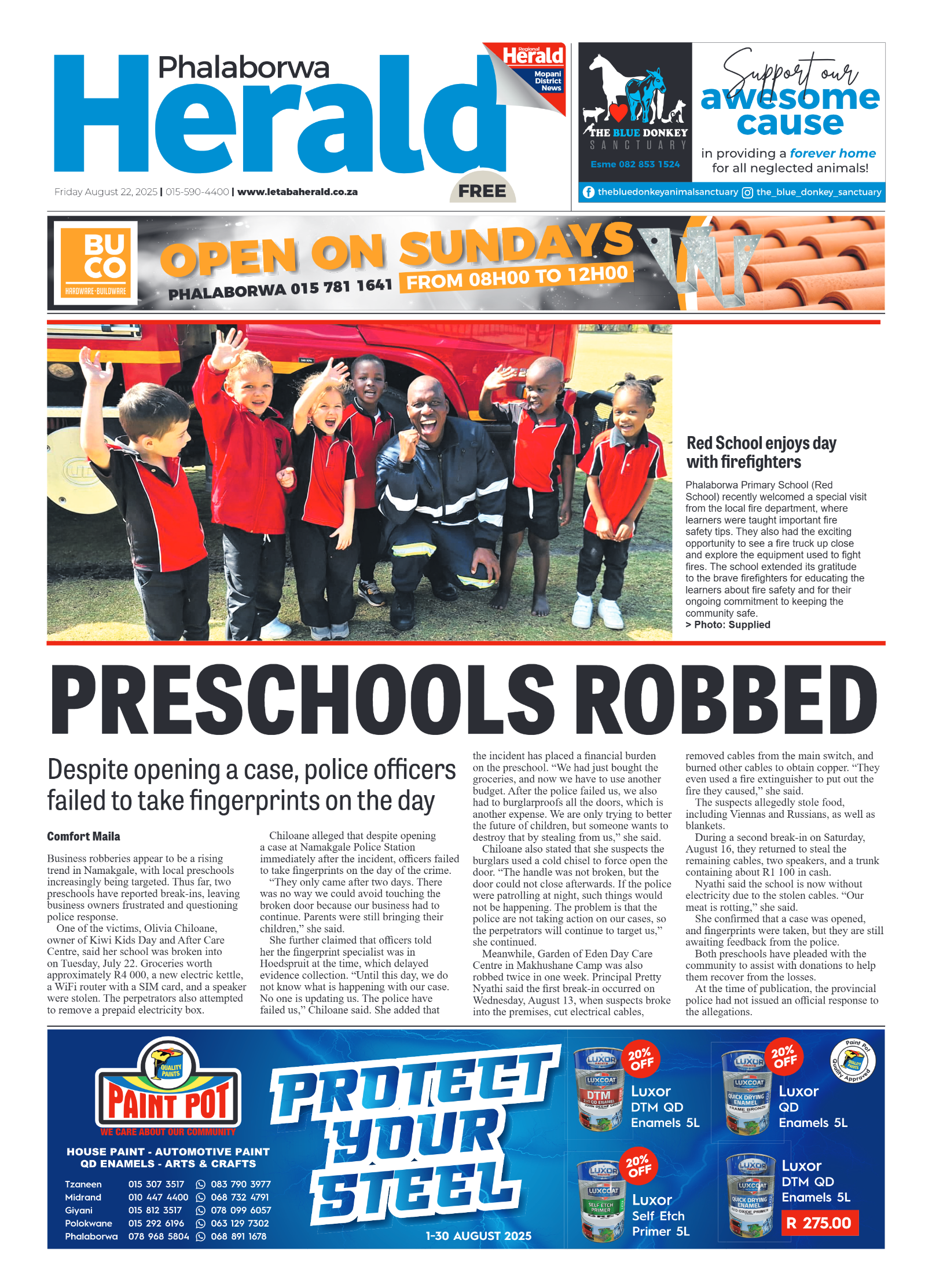 Phalaborwa Herald page 1