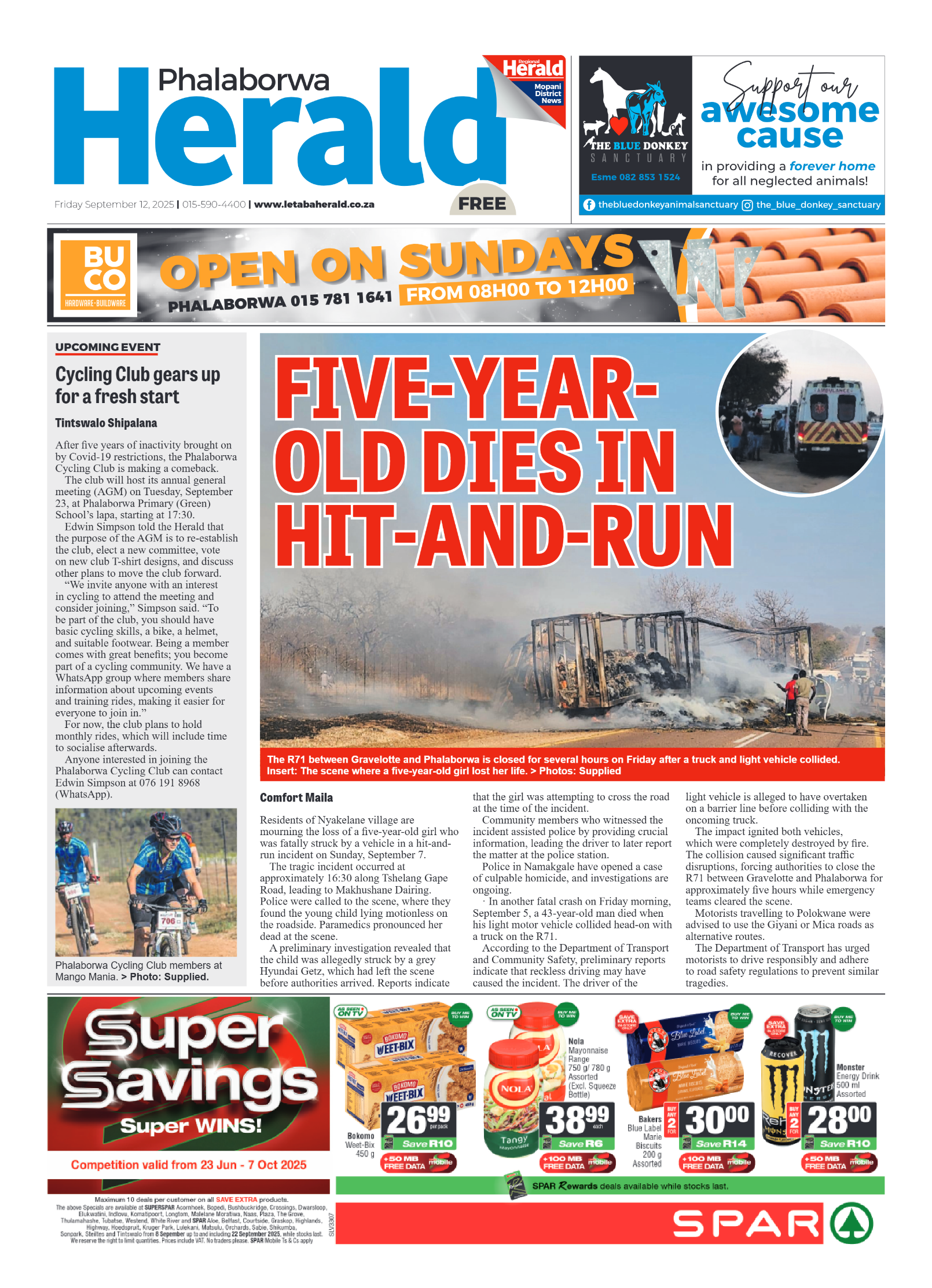 Phalaborwa Herald page 1