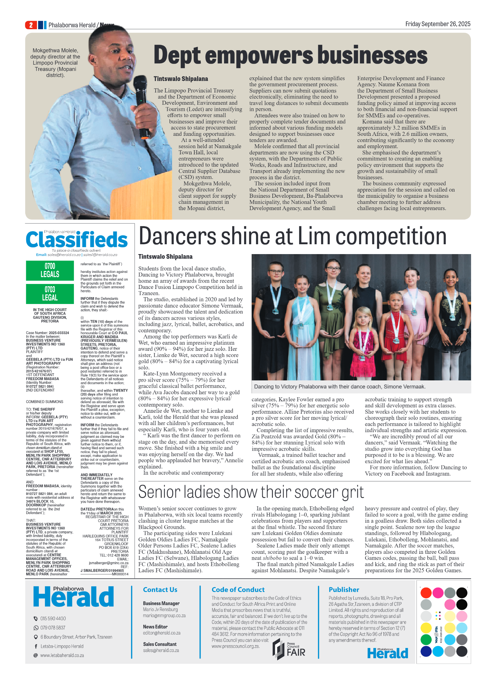 Phalaborwa Herald page 2