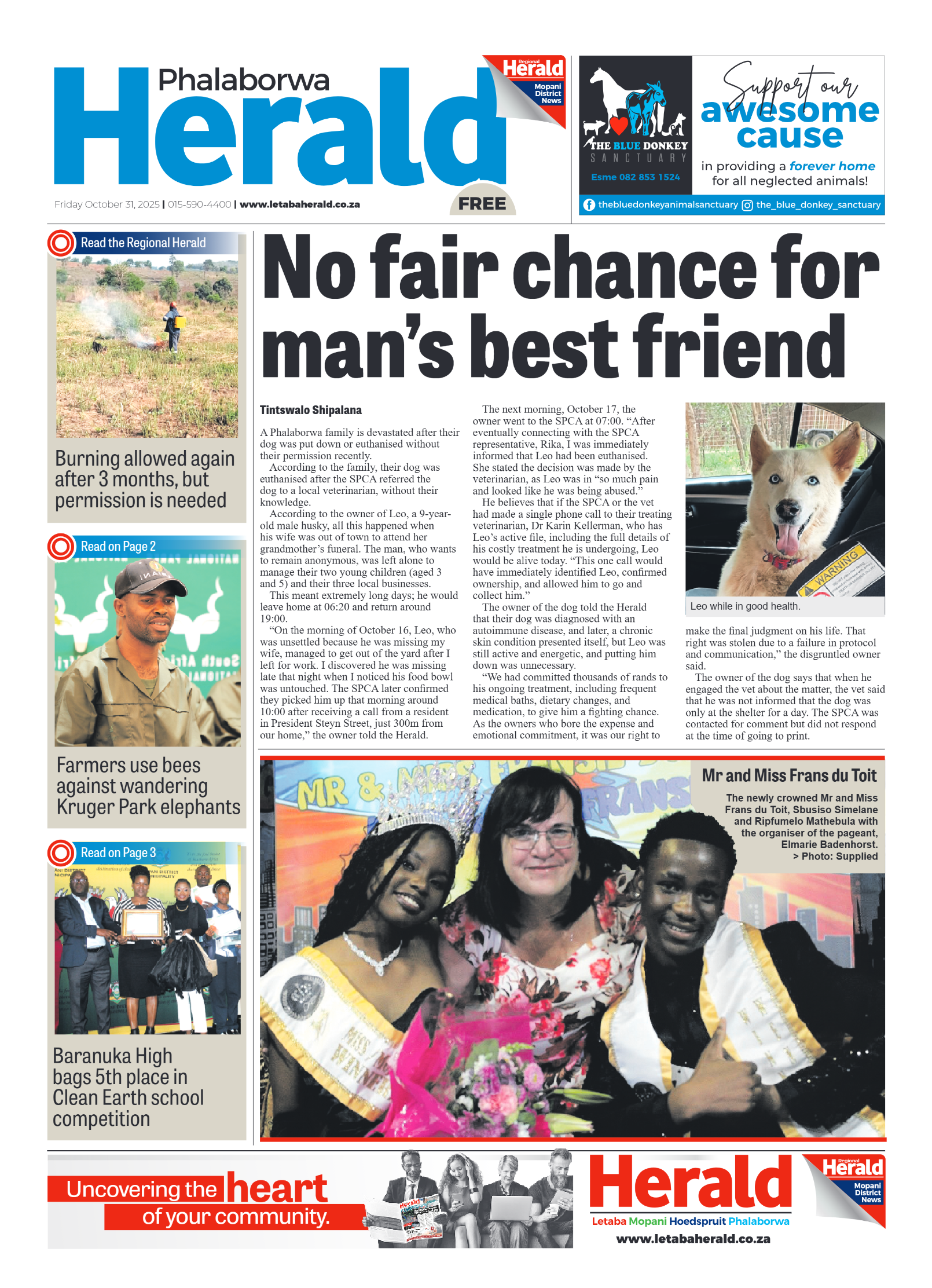 Phalaborwa Herald page 1