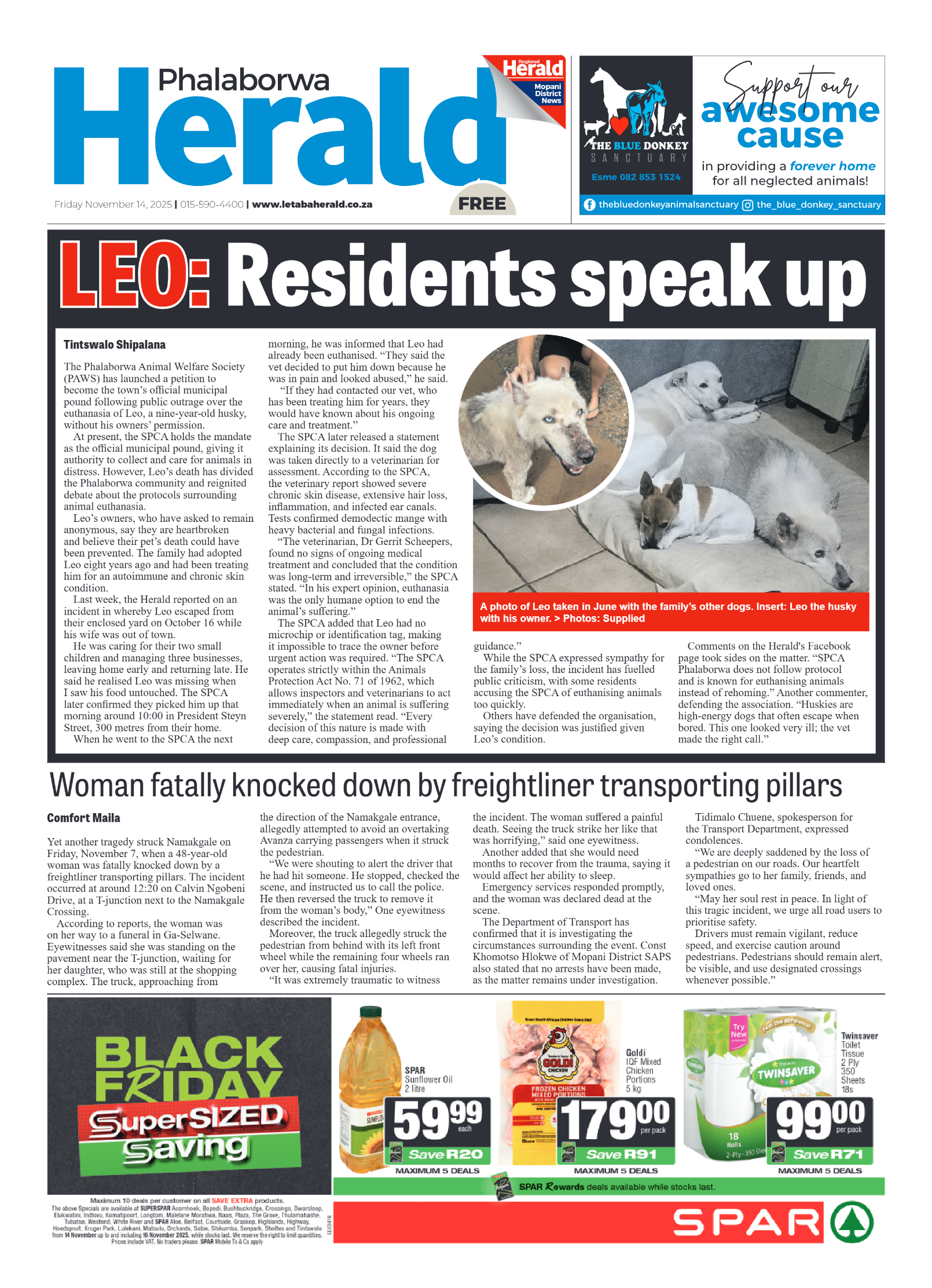 Phalaborwa Herald page 1