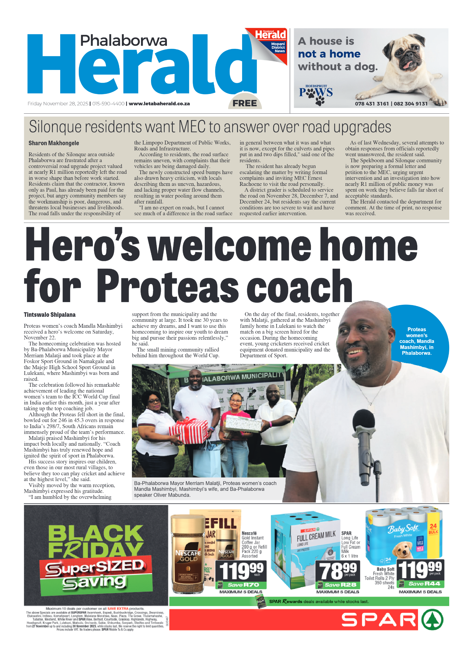 Phalaborwa Herald page 1